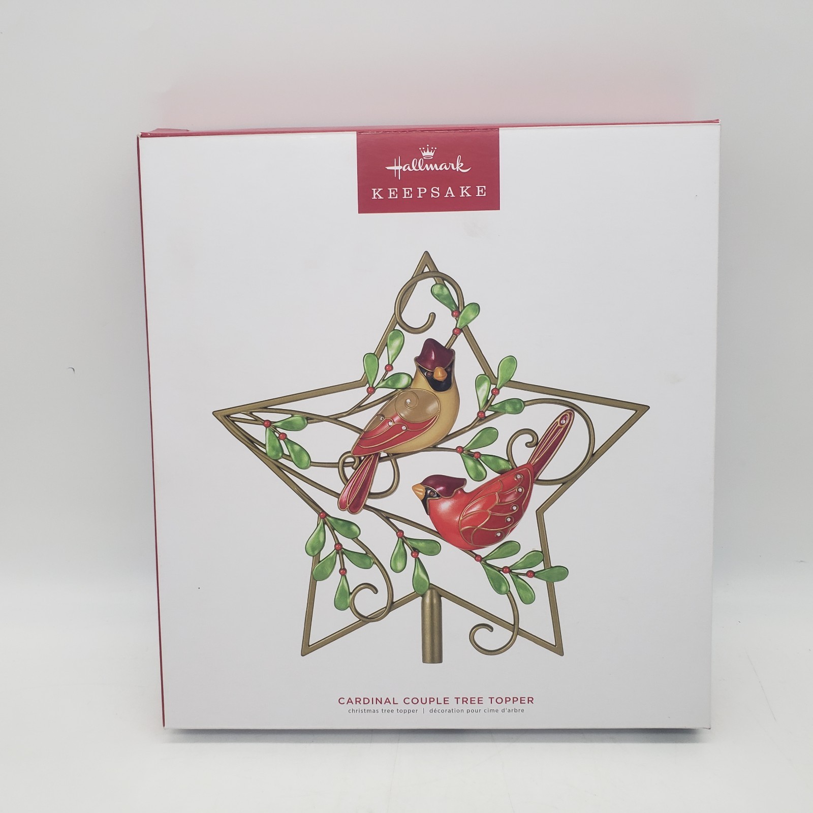 Hallmark Cardinal Couple Christmas Tree Topper Beauty of Birds 2022