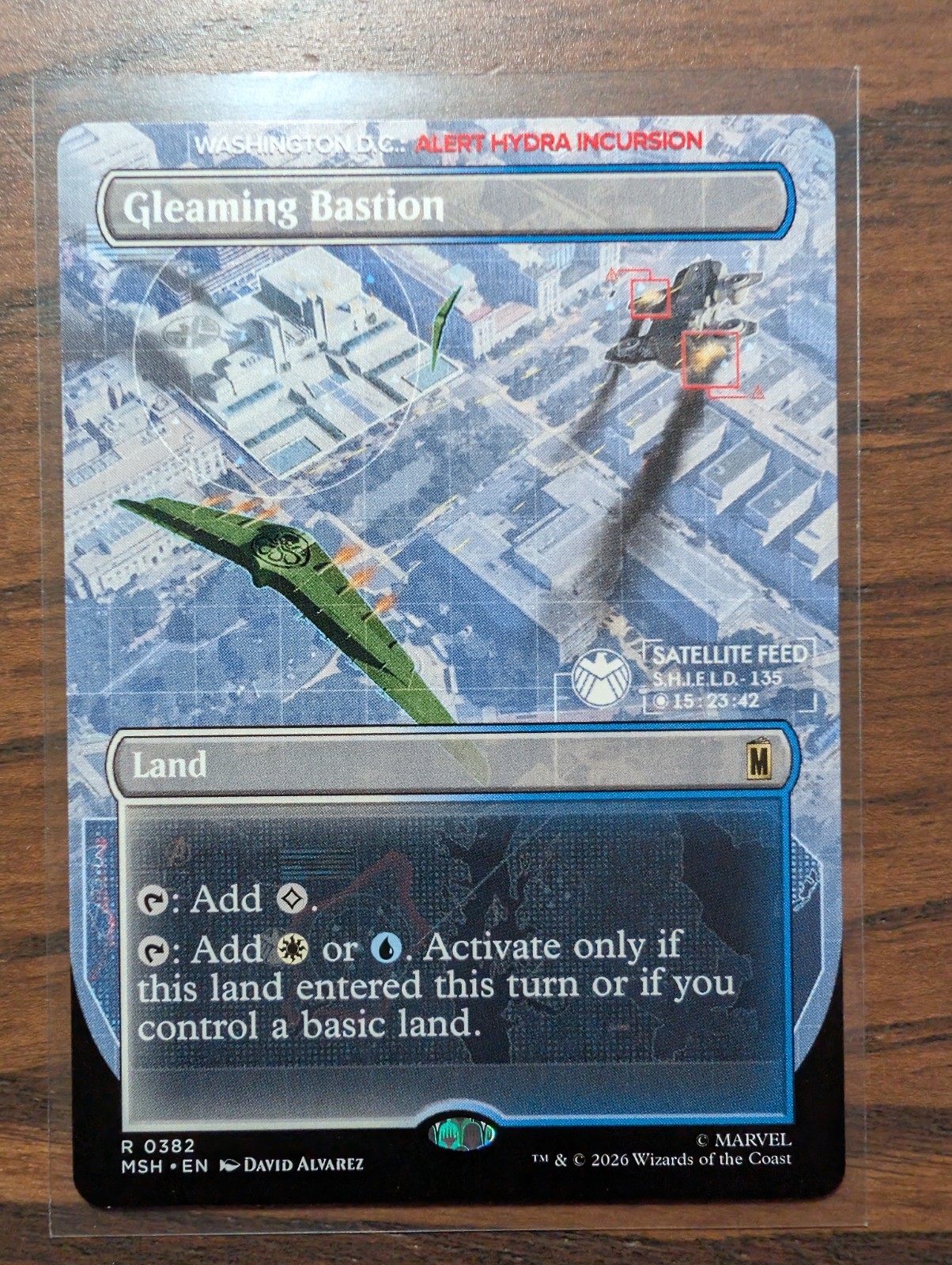 Gleaming Bastion Borderless Regular 382 Marvel Super Heroes Magic the Gathering