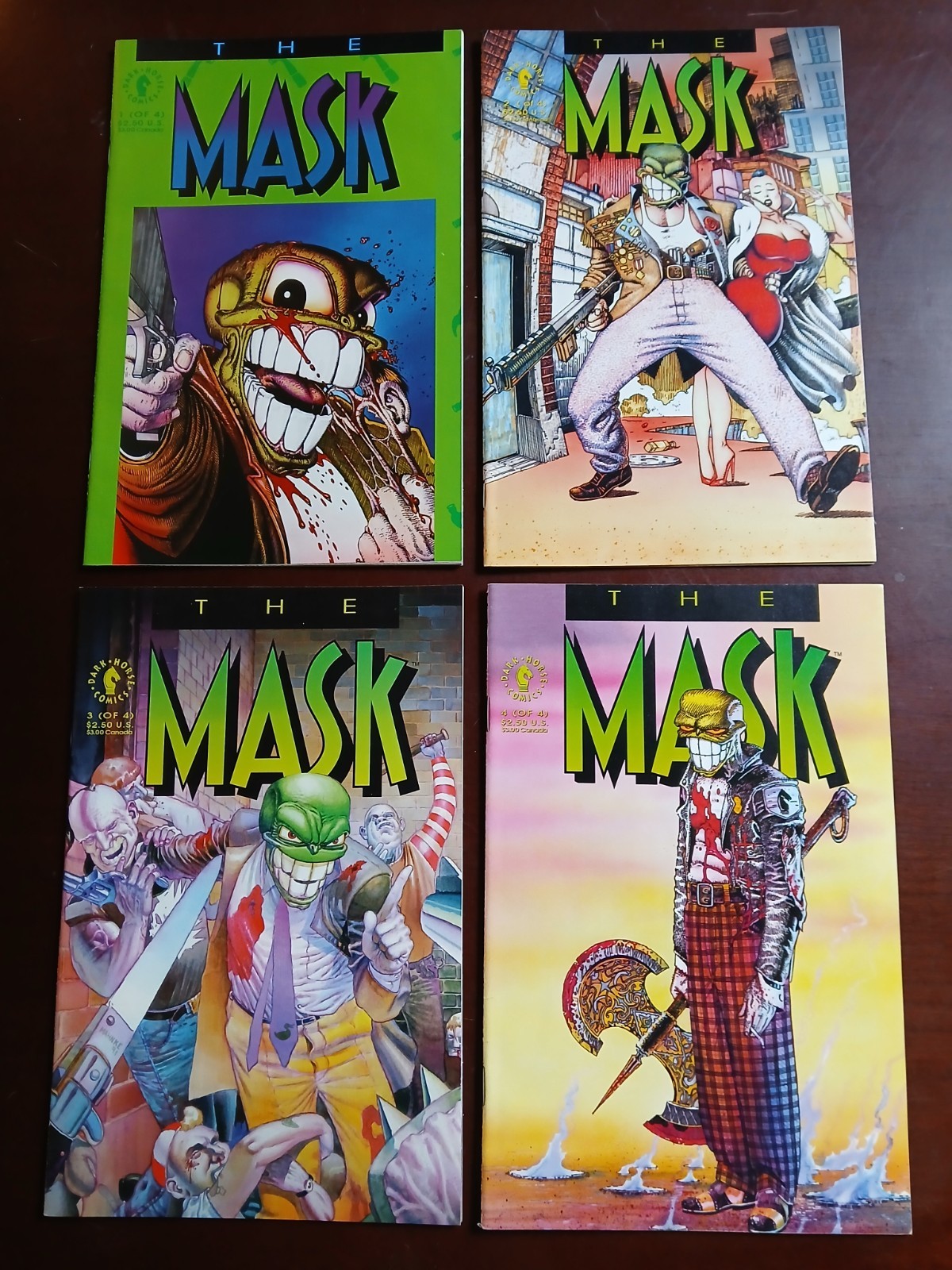 The Mask #1 – 4 Dark Horse comics 1991 1st limited series Complete Set