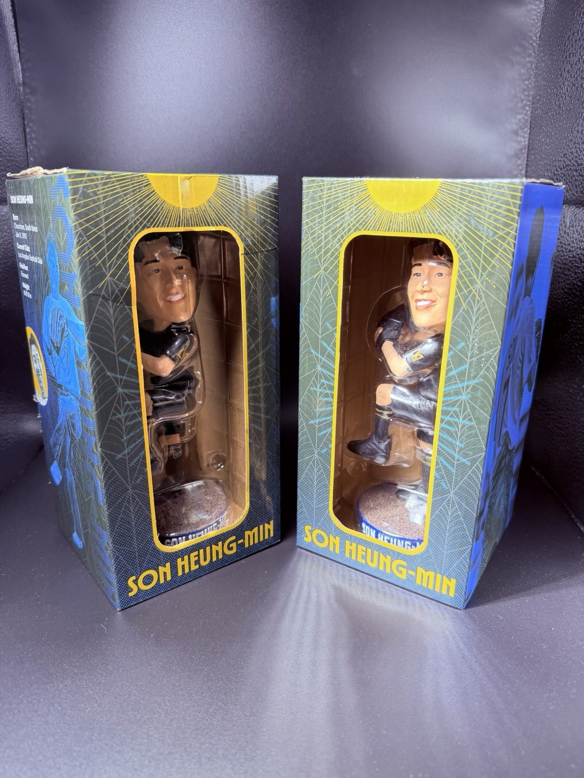 Son Heung- Min Dodgers LAFC Bobblehead Boxed Unopened Set of 2, 7-11-26