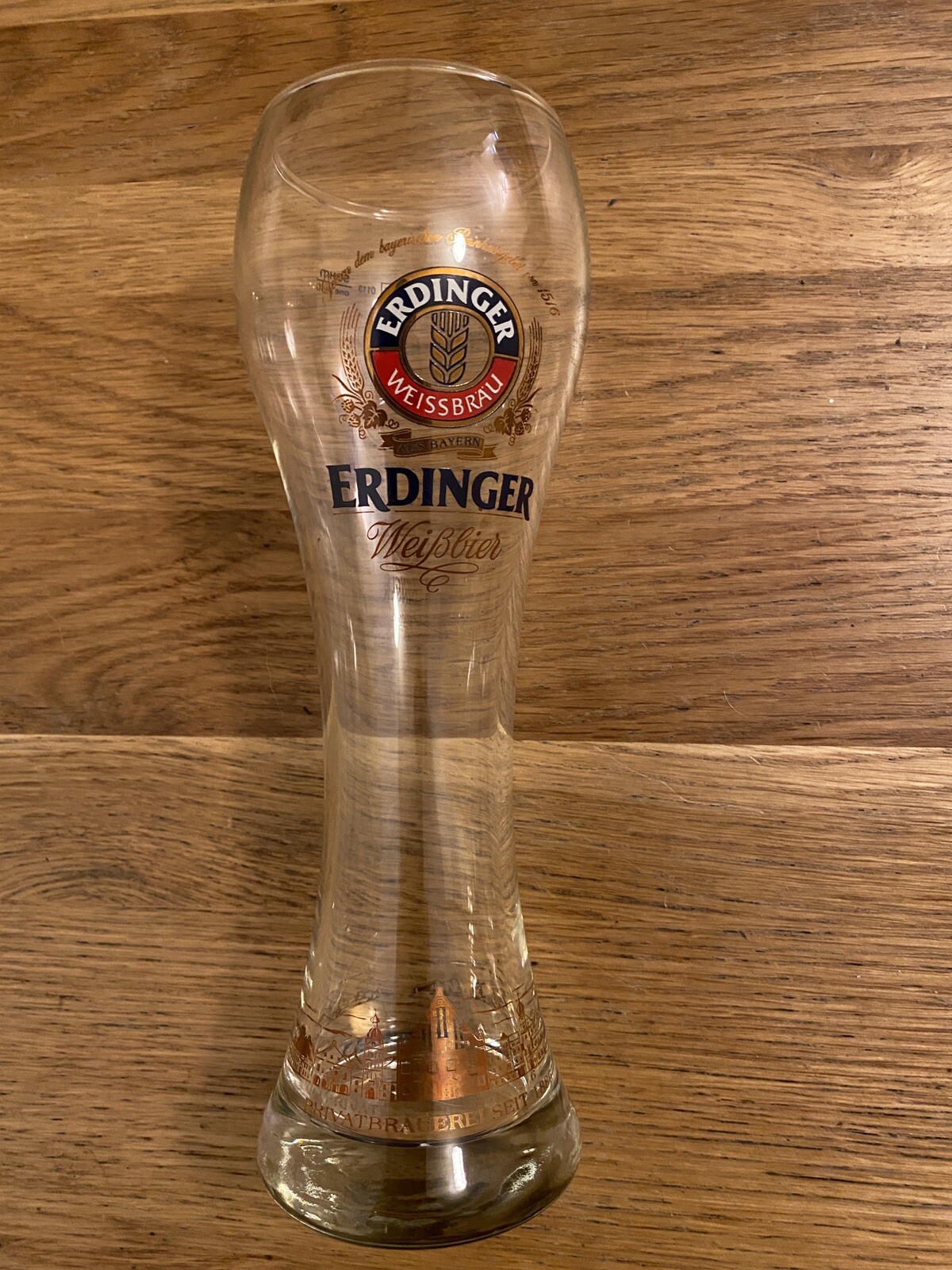Erdinger Beer Pint Glass Bavaria, Weissbeer Germany. Brewiana. Man Cave. M15