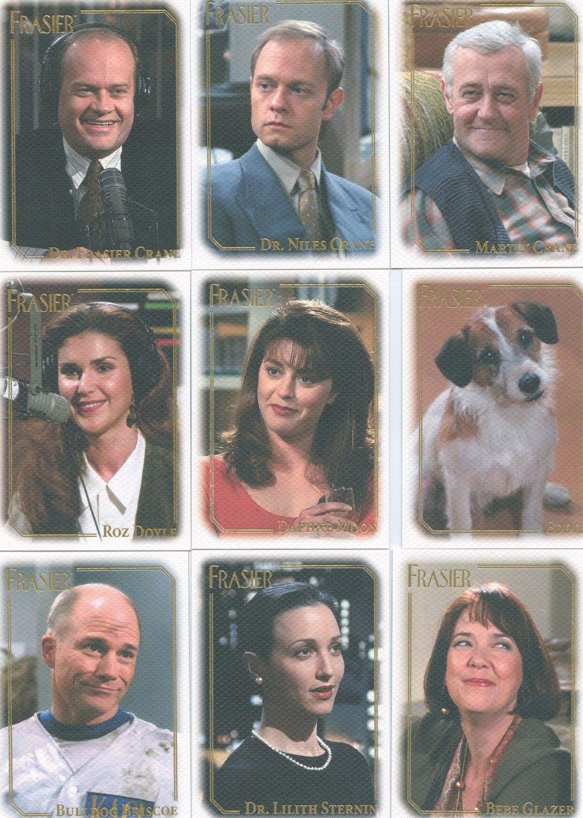 NEW 2026 Frasier Character cards complete 18 card Chase set