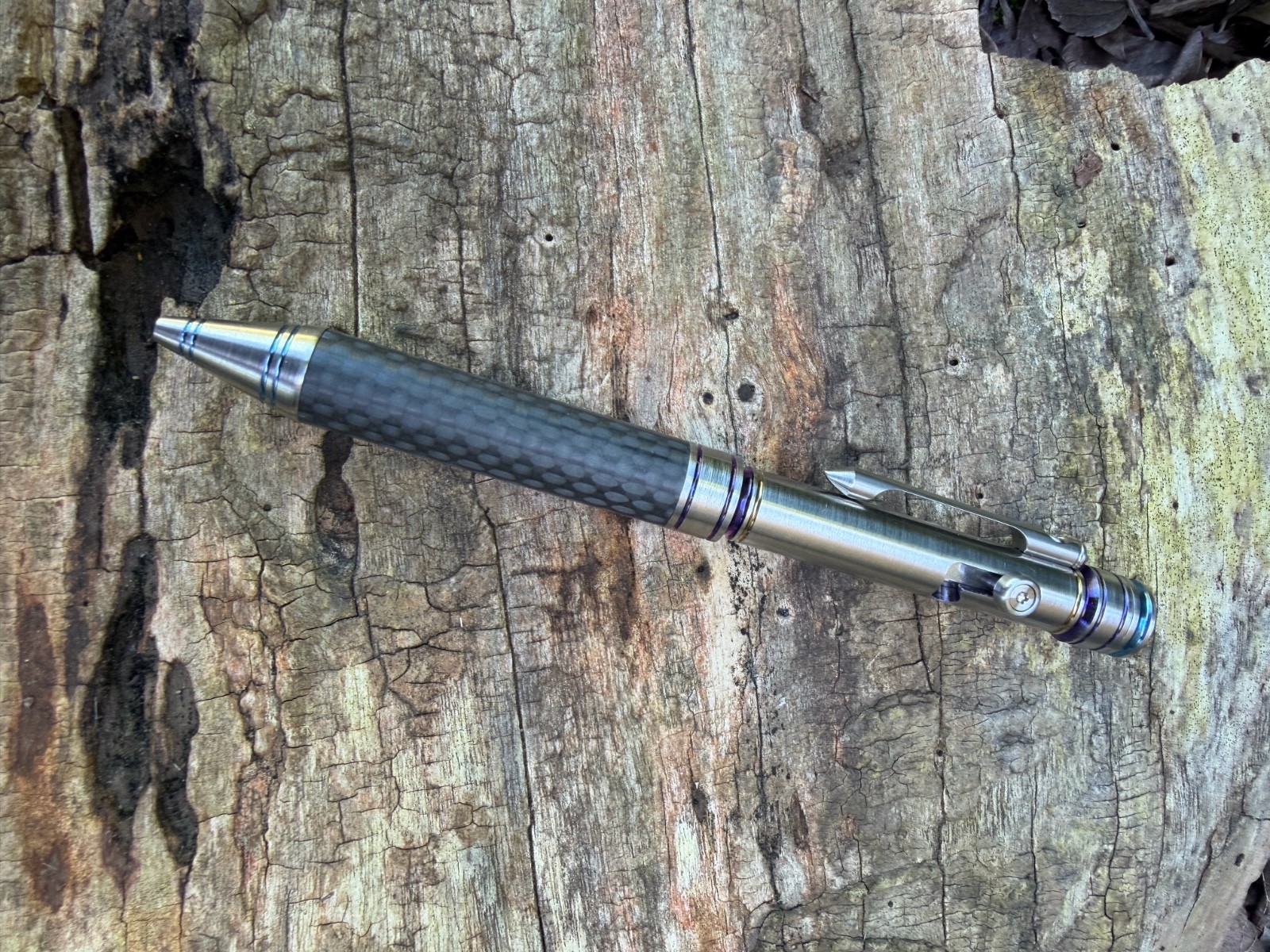 SERGEY ROGOVETS CUSTOM BOLT ACTION PEN TITANIUM/ CARBON FIBER 5.5″ PARKER