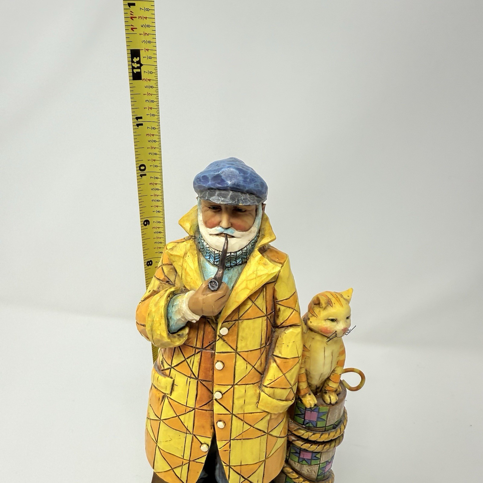 Jim Shore Sea Captain Cat 2004 Shorelights Old Salt Evening Star 118741