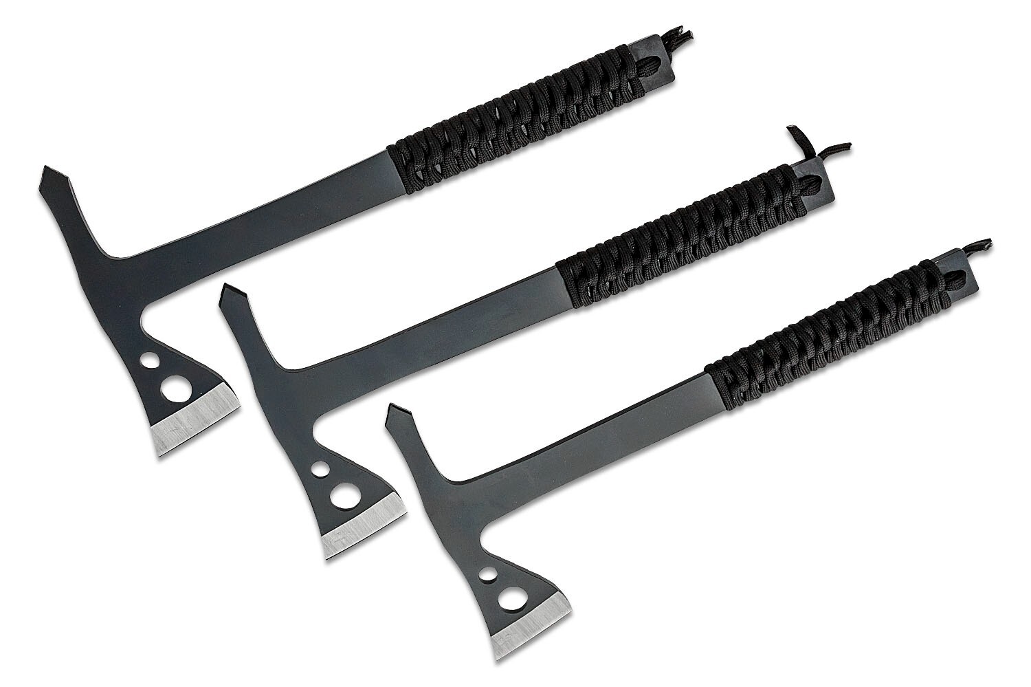 SOG Throwing Hawks 3 Pack Steel Throwing Axe w/ Nylon Sheath Carrying Case