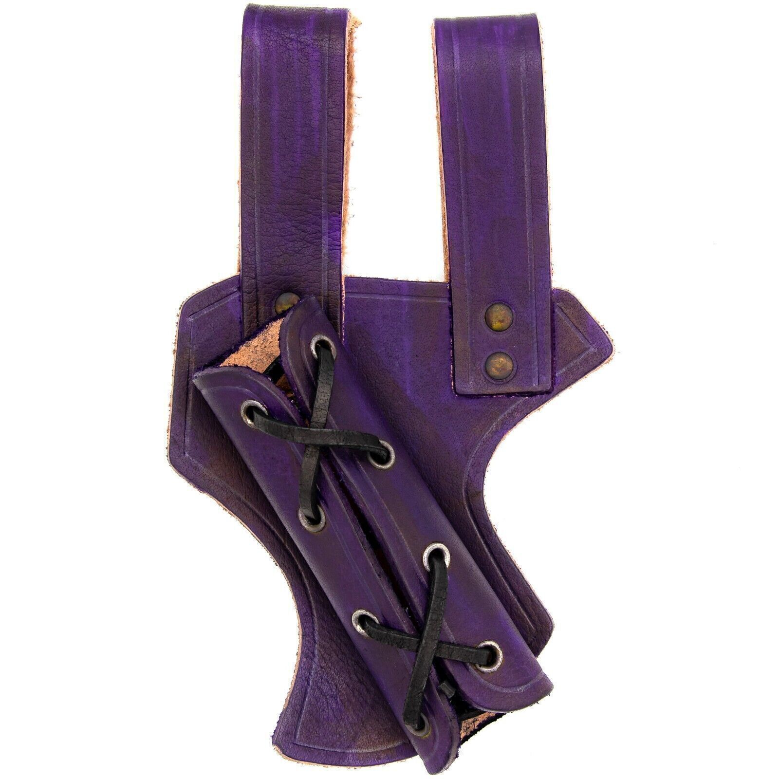 MEDIEVAL SWORD DAGGER LEATHER FUNCTIONAL COSTUME FROG/HOLDER ACCESSORY | 8 COLOR