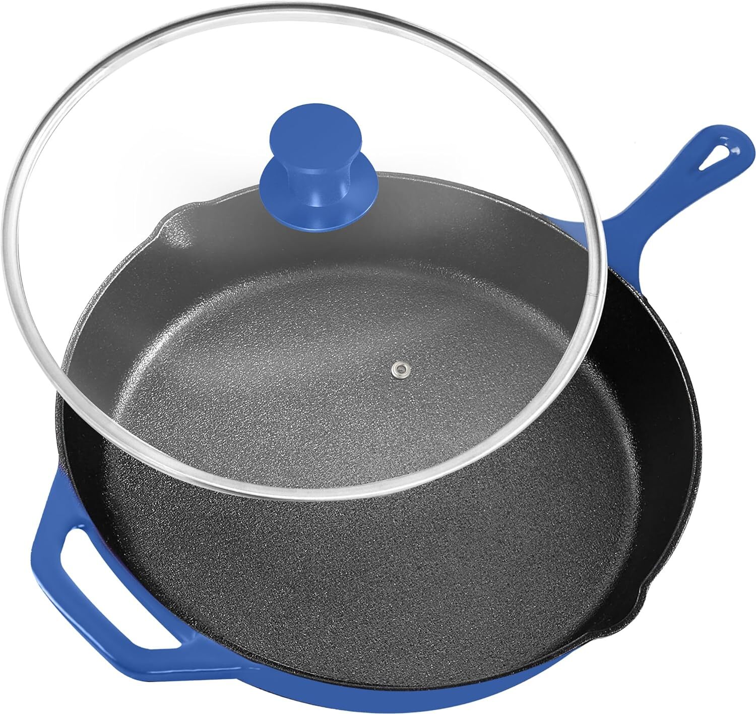 Pre-Seasoned Cast Iron Skillet With Lid Frying Pan Cast Iron Pans Utopia Kitchen