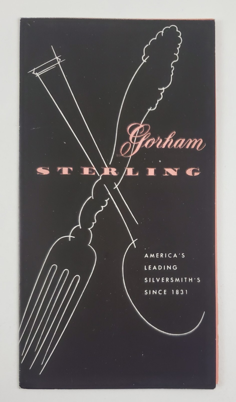 1956 Gorham Sterling Silver Flatware Promo Vintage Sales Brochure Products
