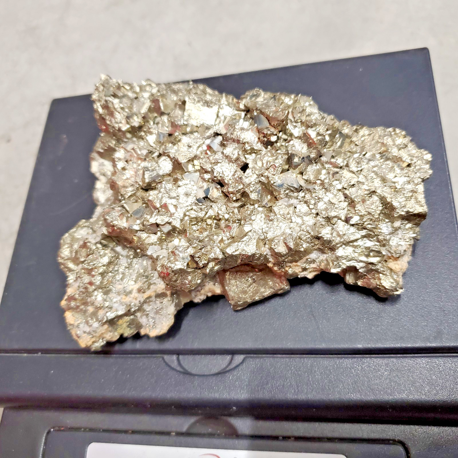 Huge Cubic Pyrite Cluster Display Specimen Almost 3 pounds