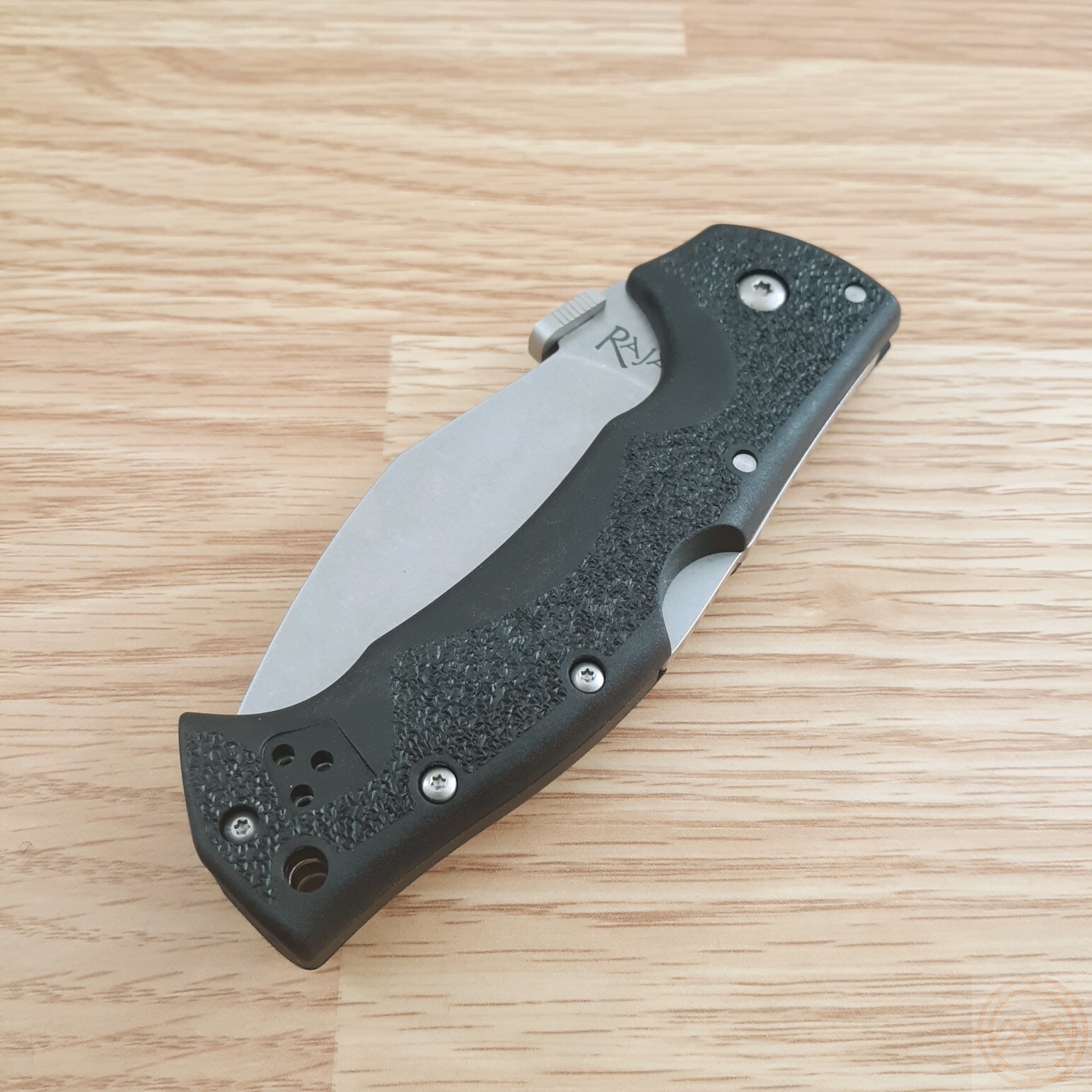 Cold Steel Rajah 3 Folding Knife 3.5″ AUS8 10A Steel Blade Black Griv-Ex Handle