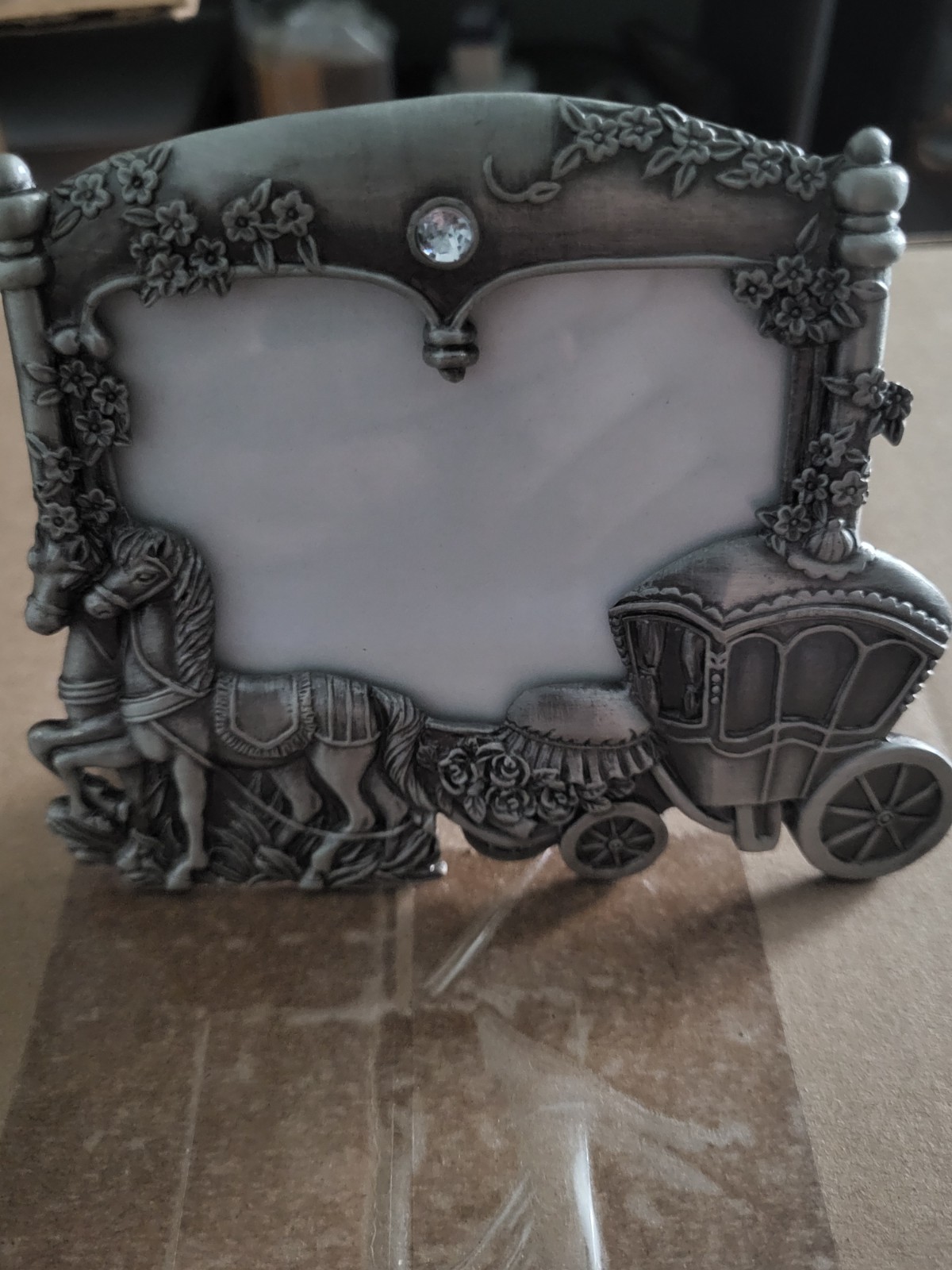 Picture Frame Held Michael Jackson’s Gold Thread Horse Carriage Music Photo COA