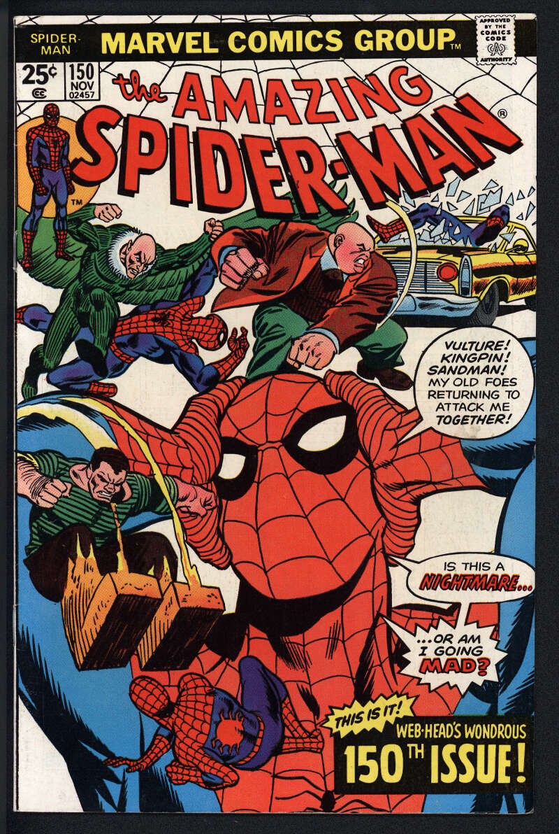 AMAZING SPIDER-MAN #150 6.5 // GIL KANE & FRANK GIACOIA COVER MARVEL COMICS 1975