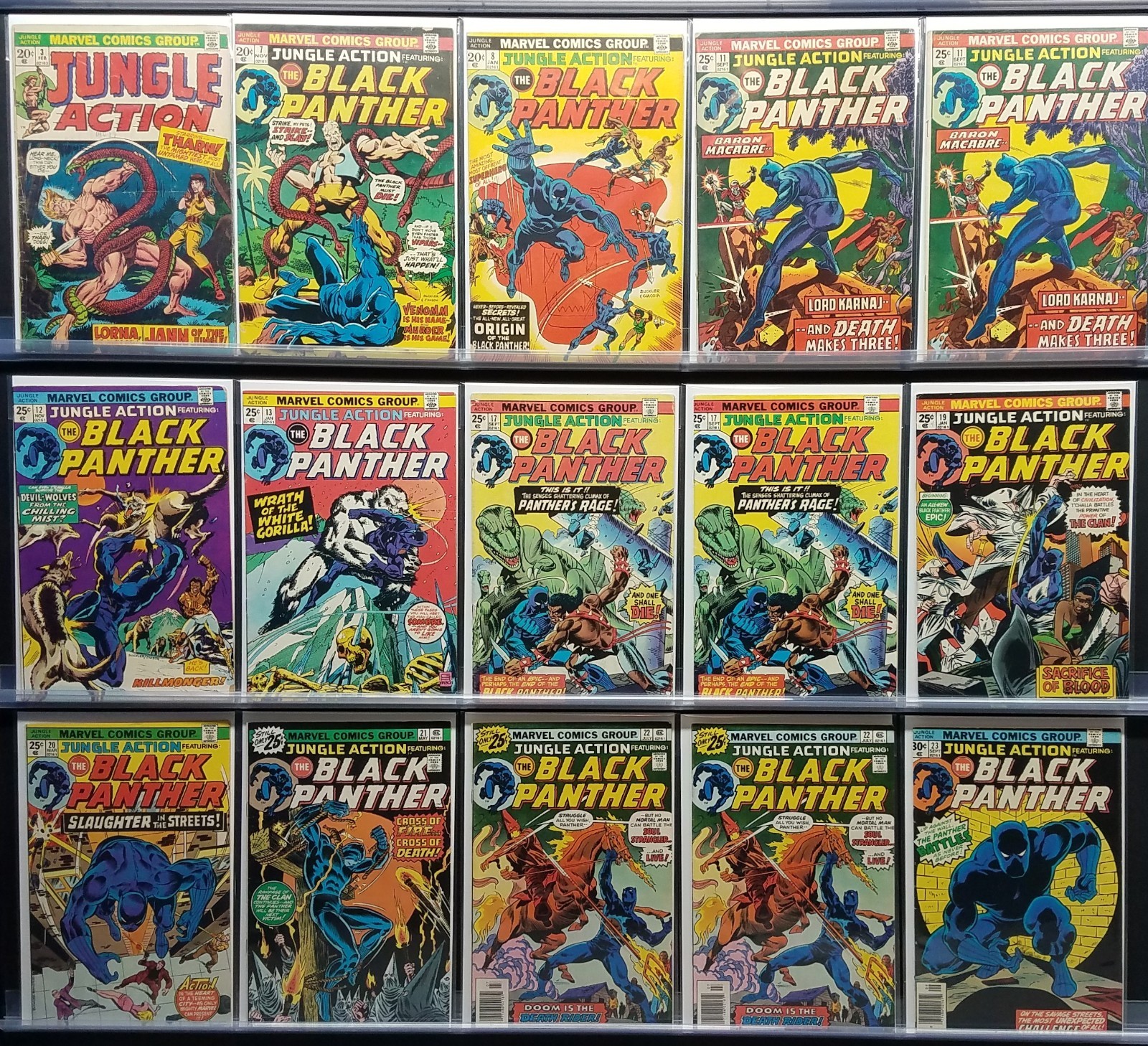 JUNGLE ACTION 3 7 8 11 12 13 NO MVS 17 19 20 21 NO MVS 22 X 2 23 BLACK PANTHER!