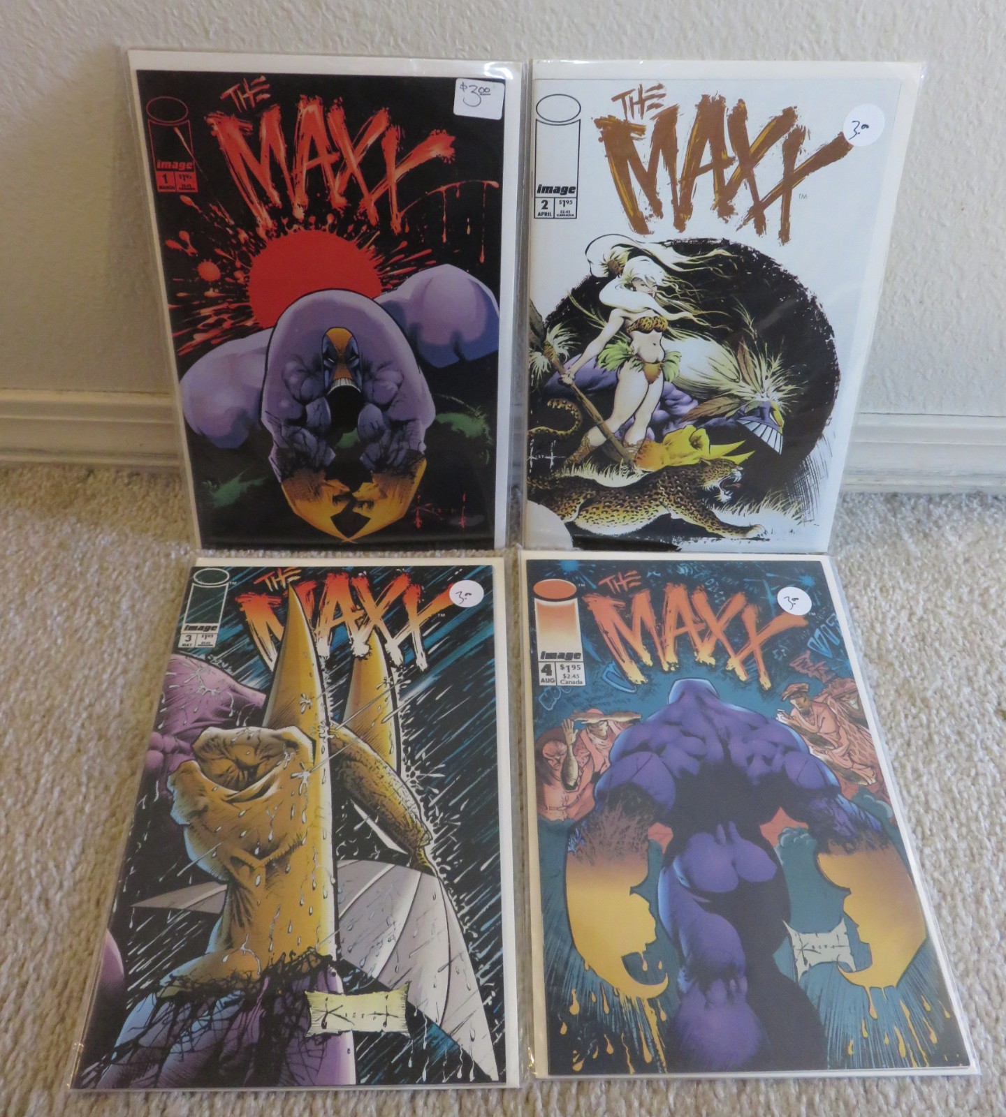 The Maxx #1, 2, 3, & 4 (Image Comic, 1993) Sam Kieth