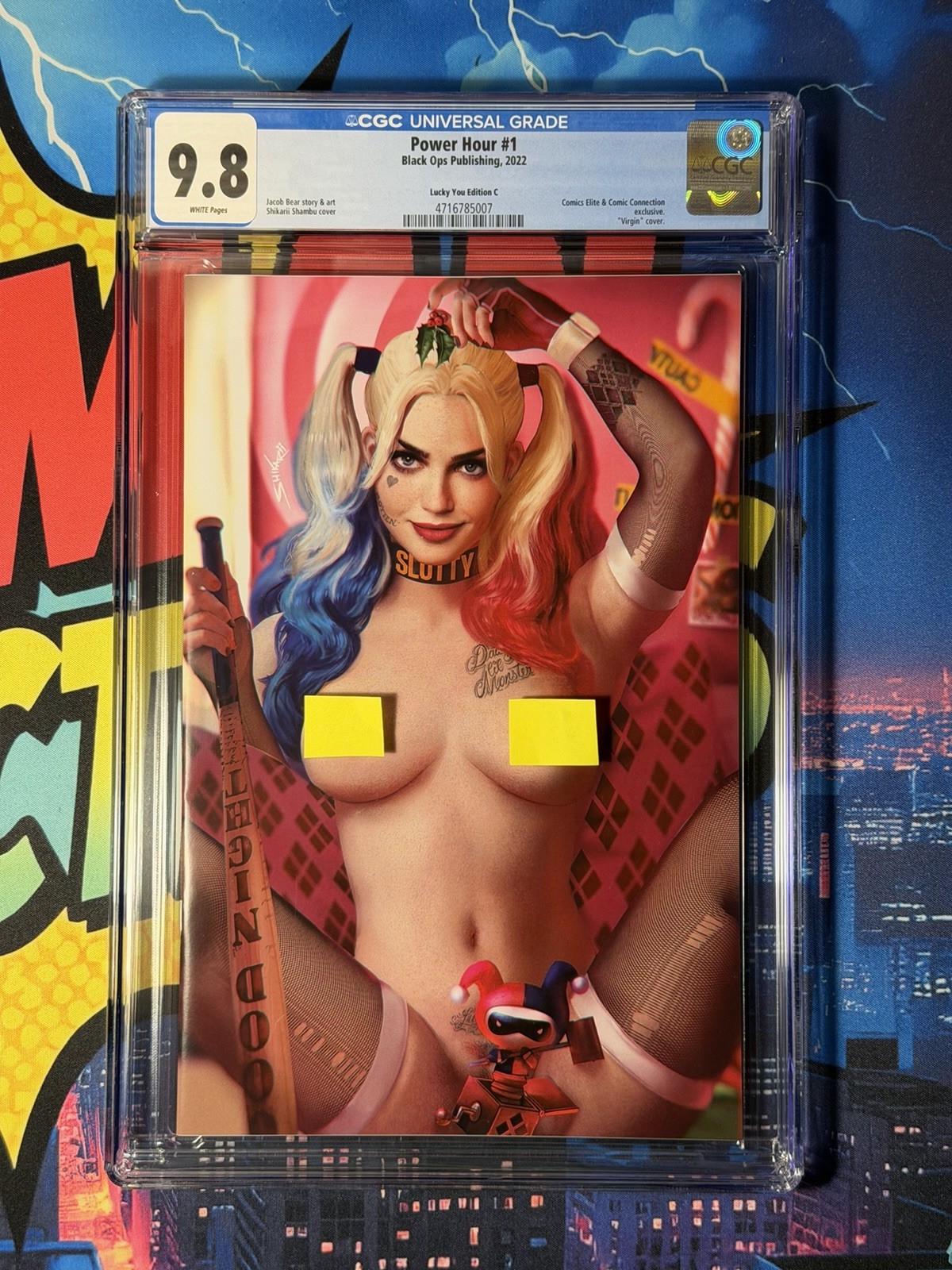 Power Hour 1 CGC 9.8 Shikarii Harley Cosplay Lucky You Version “C” RARE🔥