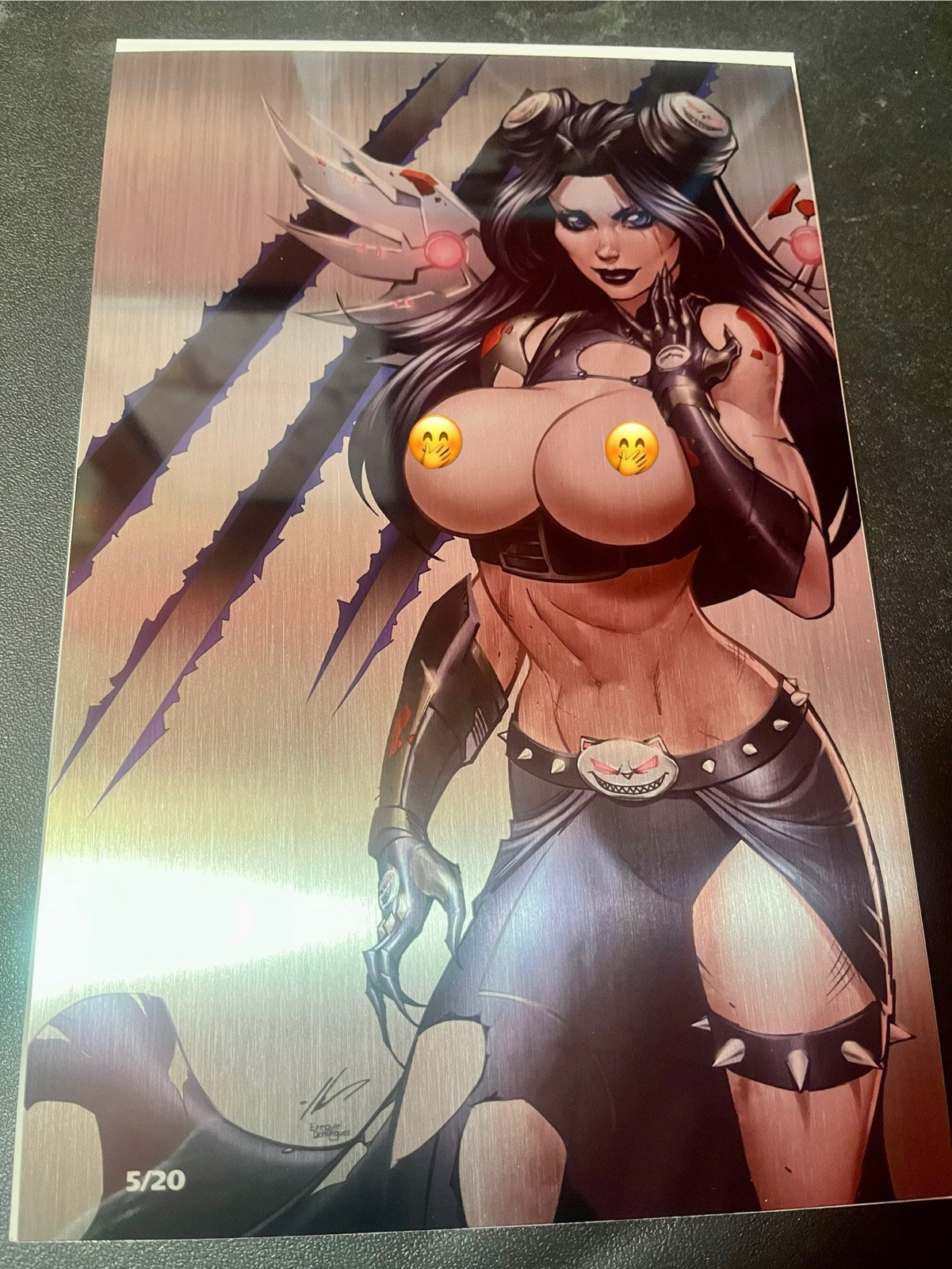 Miss Meow #6 Ale Garza METAL Topless Virgin Dallas Fan Expo #5 Of 20! NM