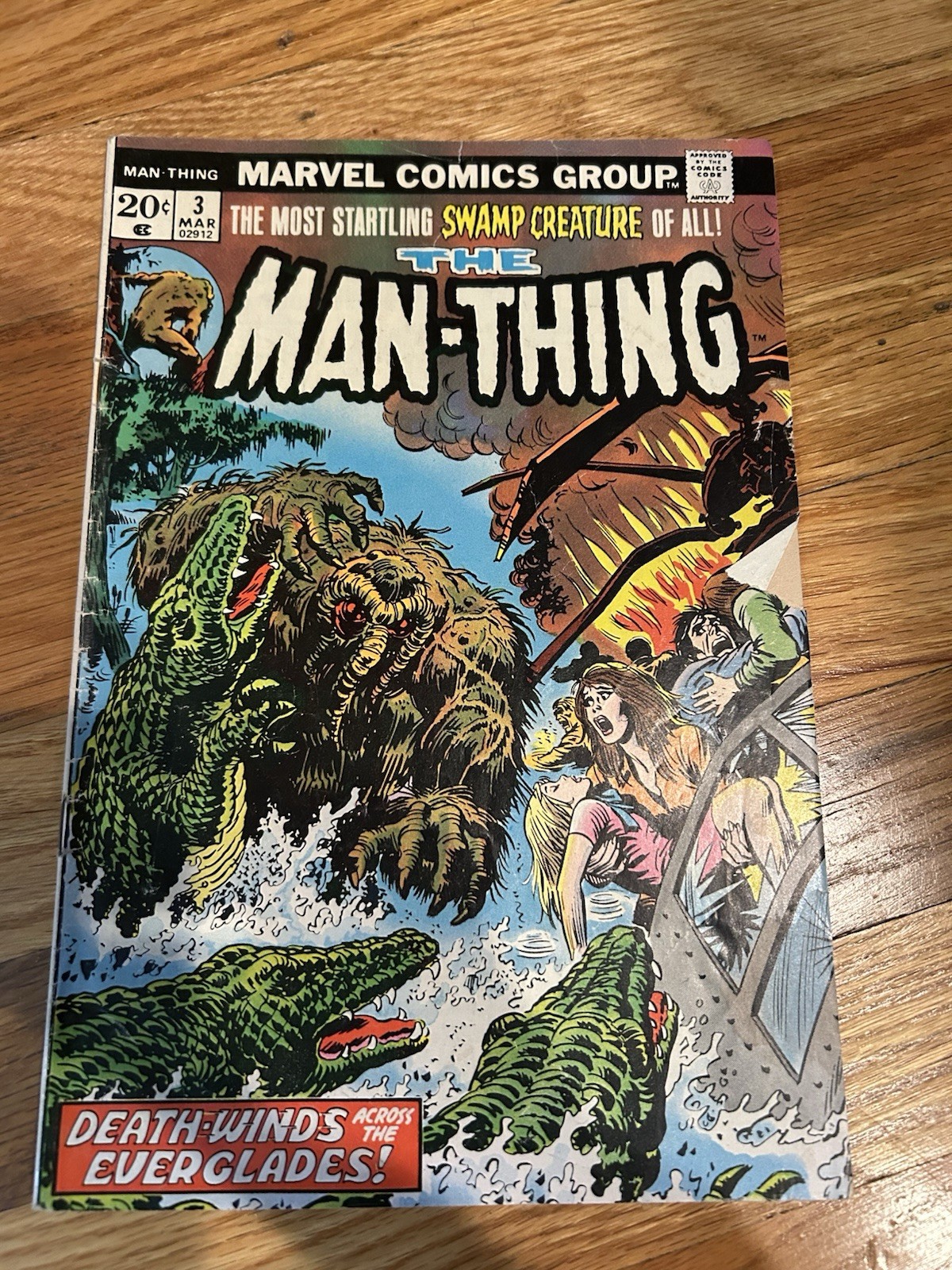 1973 THE MAN THING MARVEL COMIC # 3