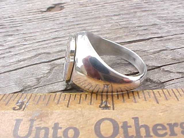 1950s Ford Car Crest Silver Chrome Ring Size #12 NOS Unique Hi-Quality