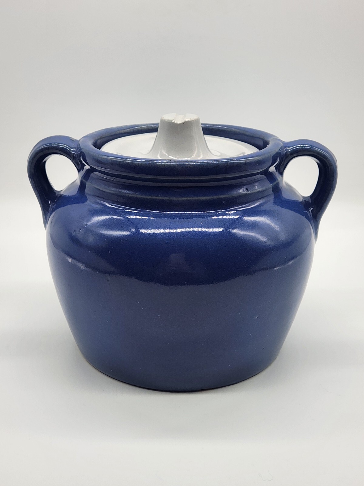 Crock Pot- 2 quarts- Old Bean Crock with USA stamped on bottom – Heavy