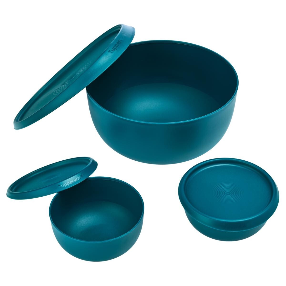 Tupperware 12-piece Blossom Lid Serve & Store Bowl Set-Green-NEW