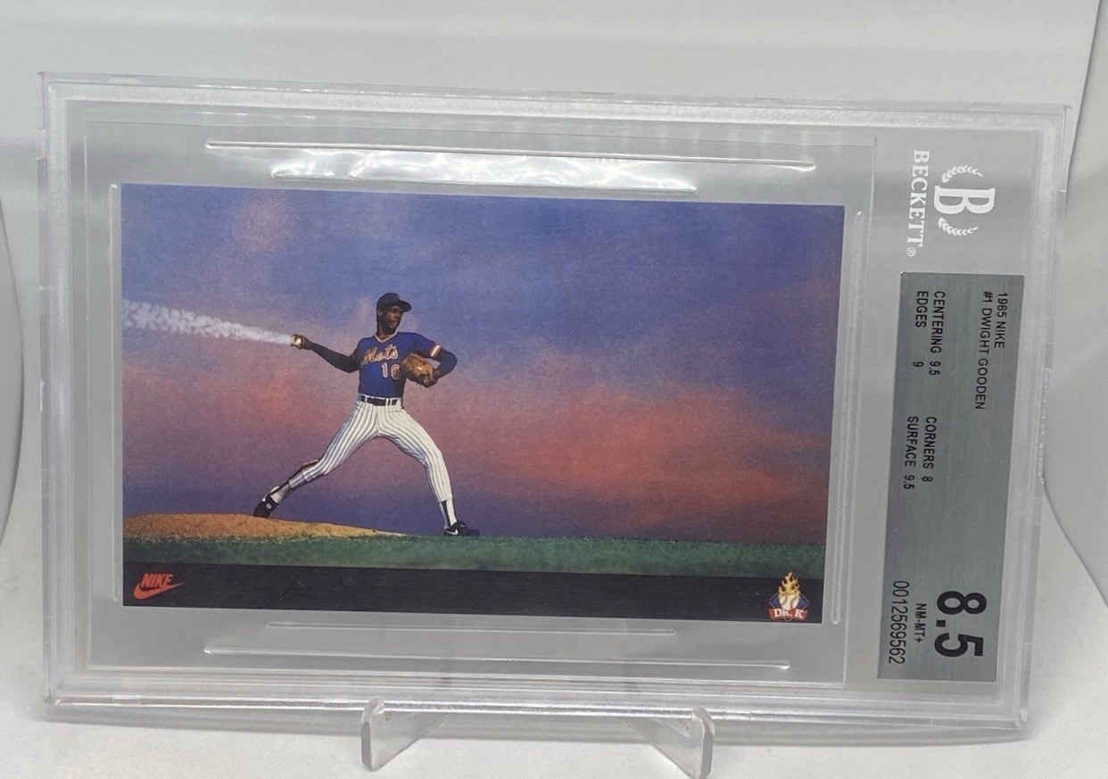 Dwight Gooden 1985 Nike poster promo Rookie Card RC BGS graded 8.5 NY Mets RC