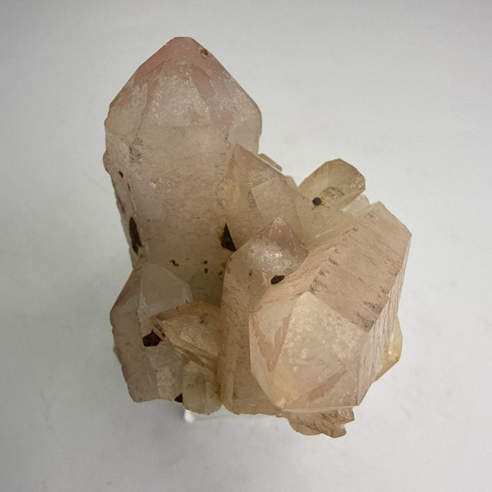 Natural A+ Himalayan Pink Hematite Quartz Cluster! Crystals,Minerals