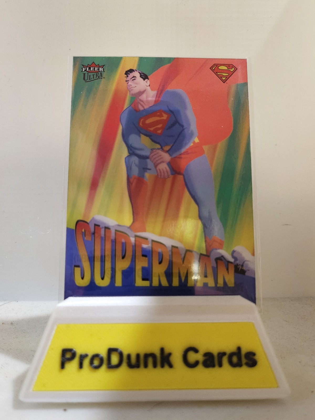 R-40 SUPERMAN (CLARK KENT) 2026 Fleer Ultra DC Superman ’95 RETRO BLUE