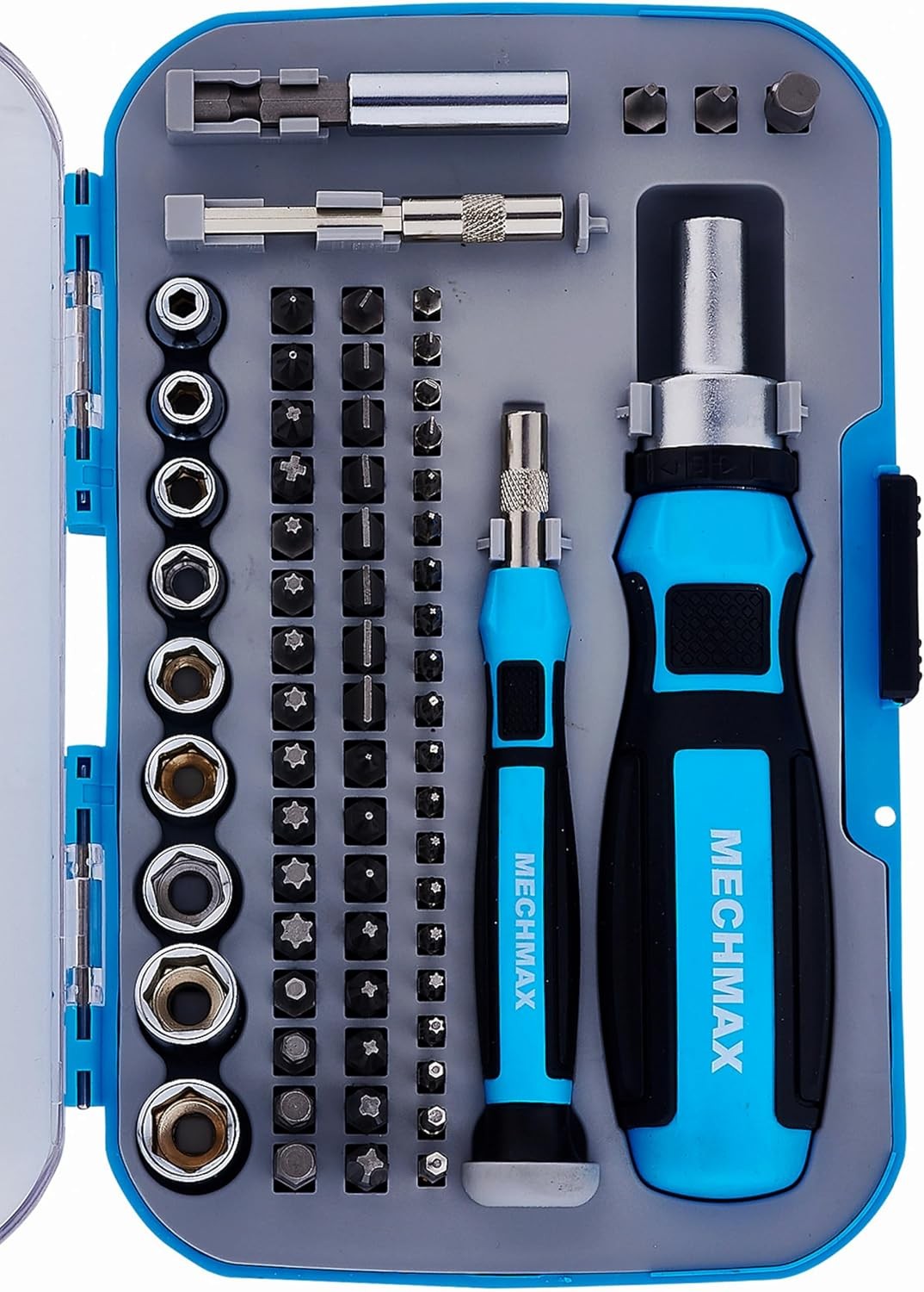 68-Pc Ratchet Screwdriver Set w/ Sockets, DIY Home Repair Kit
