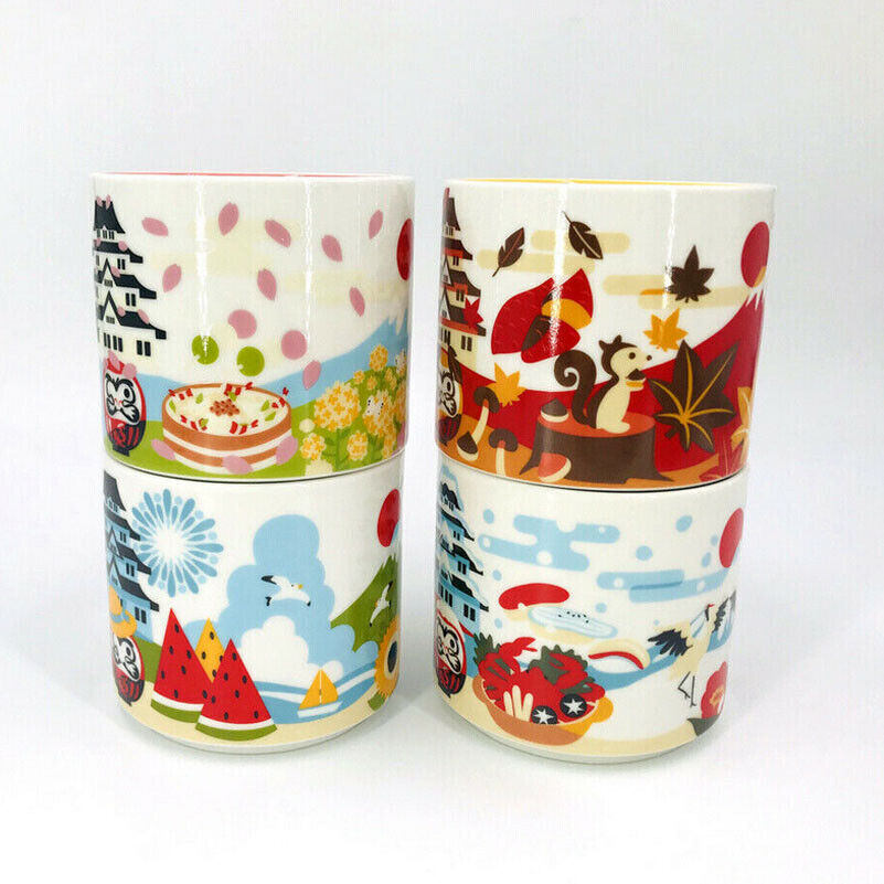 2023 Japan Four Seasons Starbucks Fujiyama You Are Here YAH City Coffee Mug 14OZ
