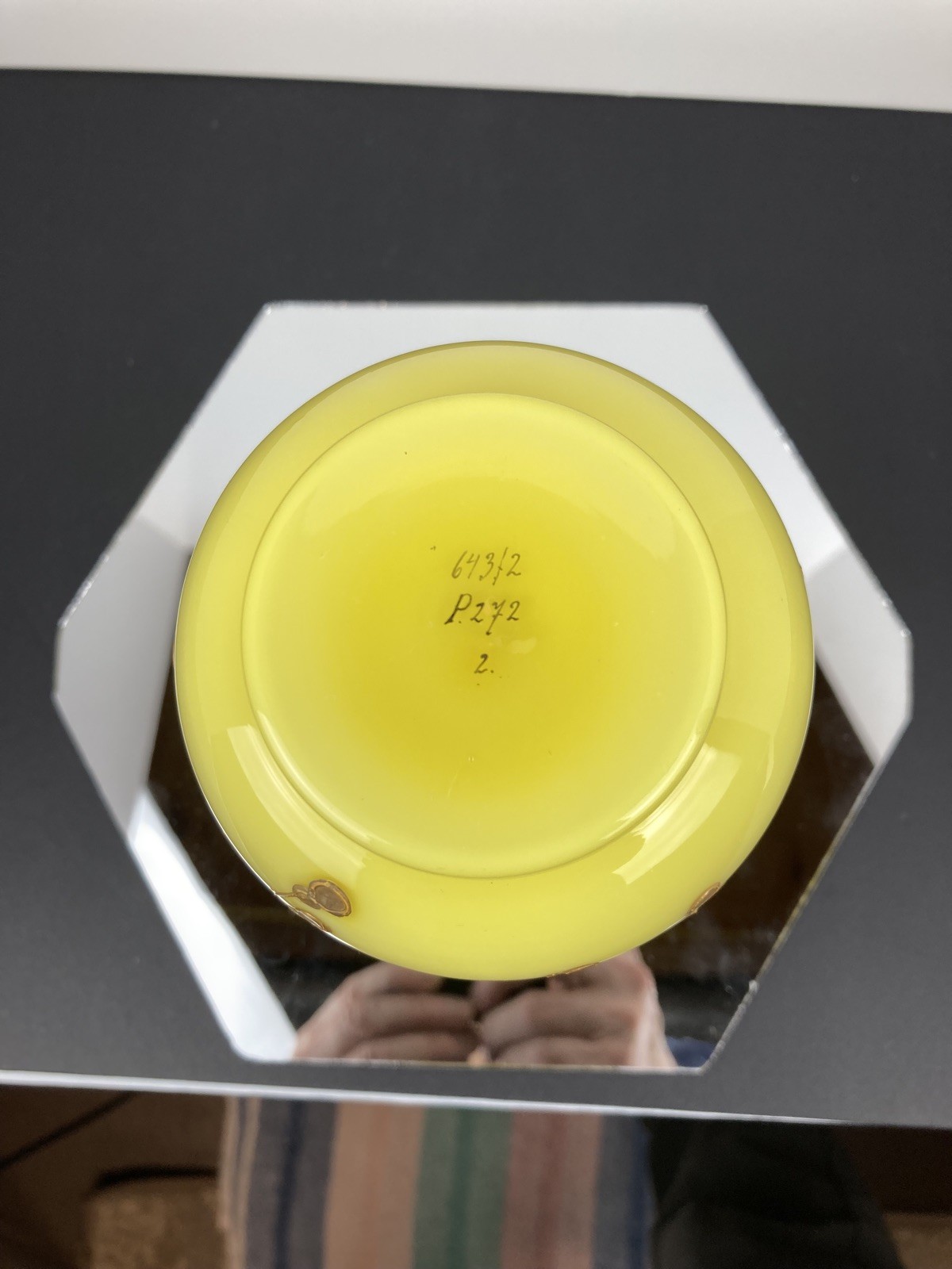 BEAUTIFULL Thomas Webb & Sons NUMBERED GOLD ENAMELED YELLOW/ PINK VASE c1890s
