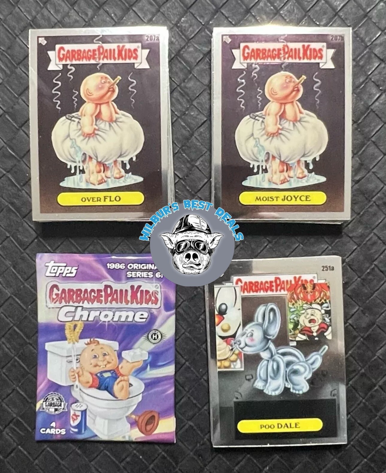 2023 GARBAGE PAIL KIDS CHROME 6 COMPLETE 100-CARD BASE SET +WRAPPER 6TH SERIES