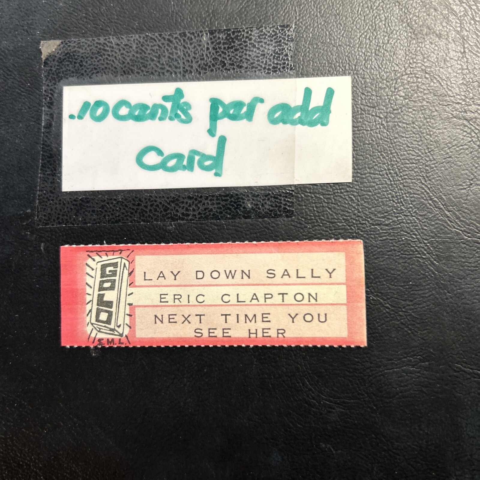 1 JUKEBOX TITLE Strip Eric Clapton Lay Down Sally/Next Time You See Her Gold 45