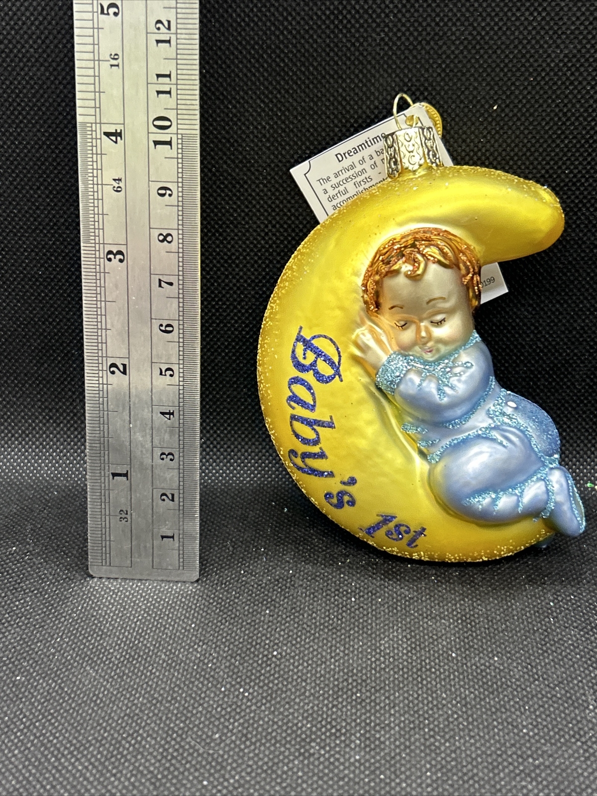 Old World Christmas “Dreamtime” Ornament-GLASS Baby Boy Blue