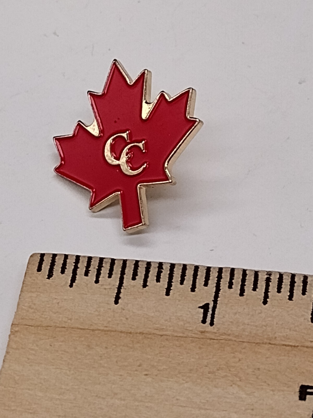 CC Canada Red Maple Leaf Small Tack Pin