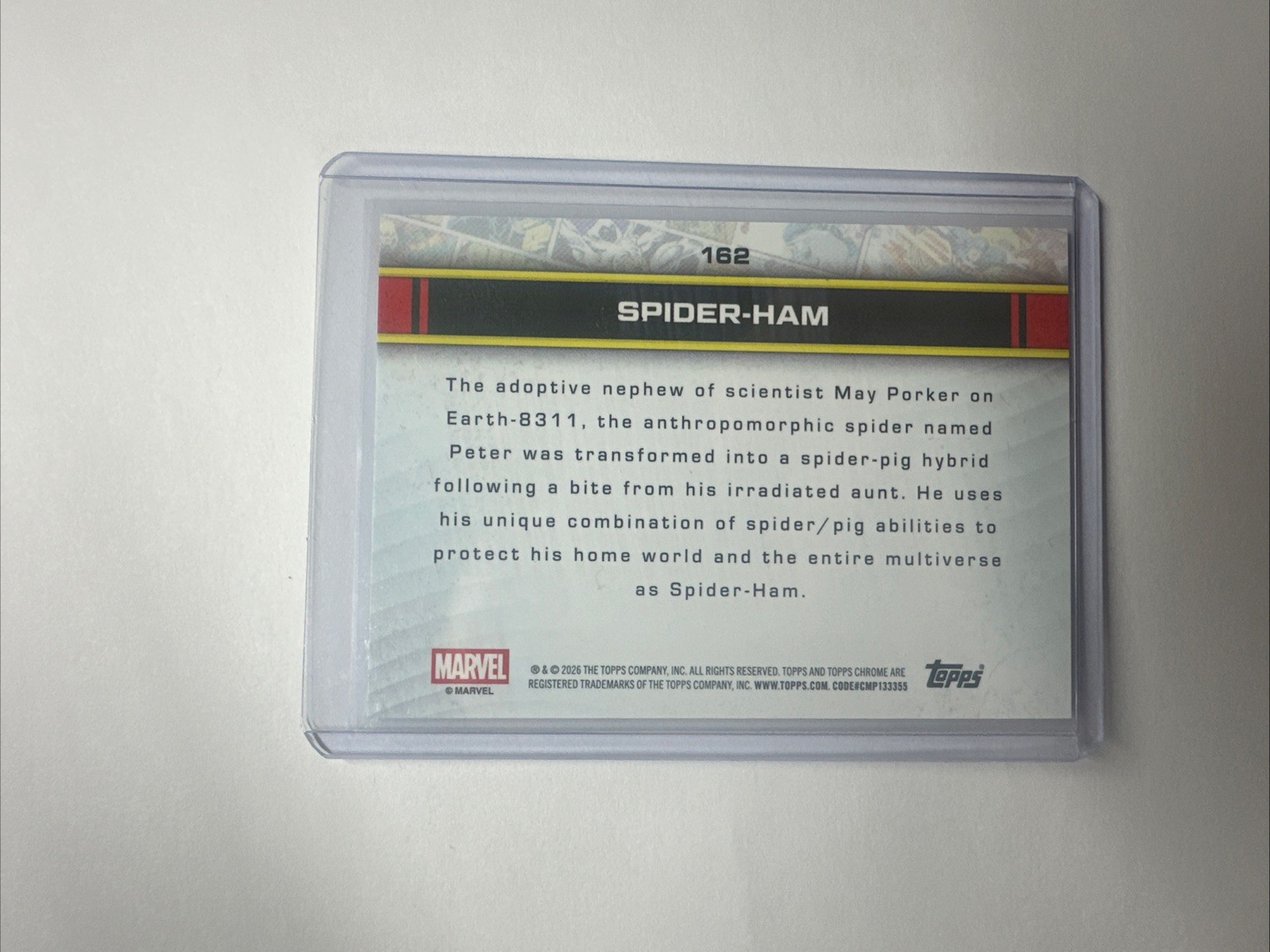 2026 Topps Chrome Marvel Spider-Ham Logofractor #/61