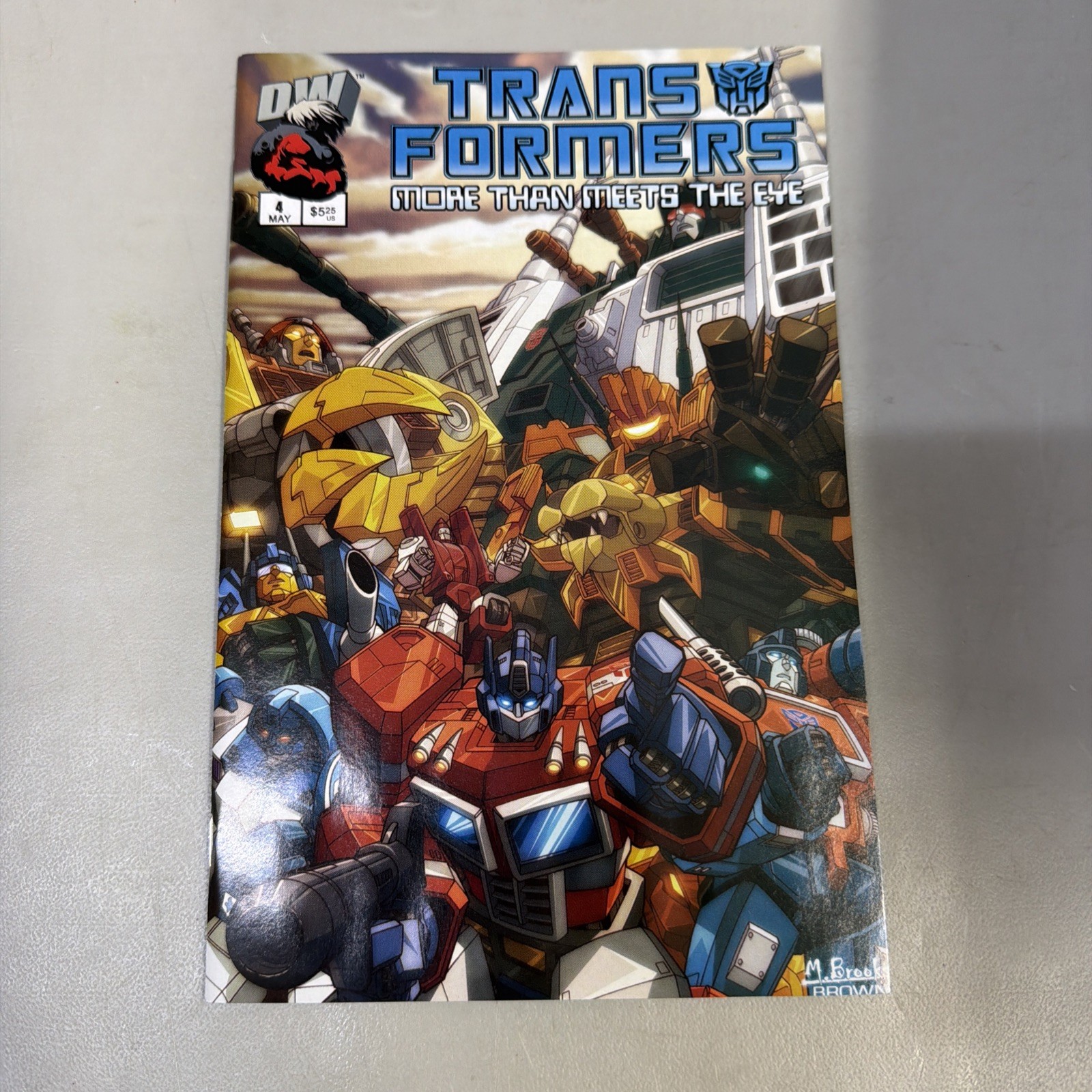 Transformers: More Than Meets the Eye #4 -2003 Mark Brooks Cover (TR03)