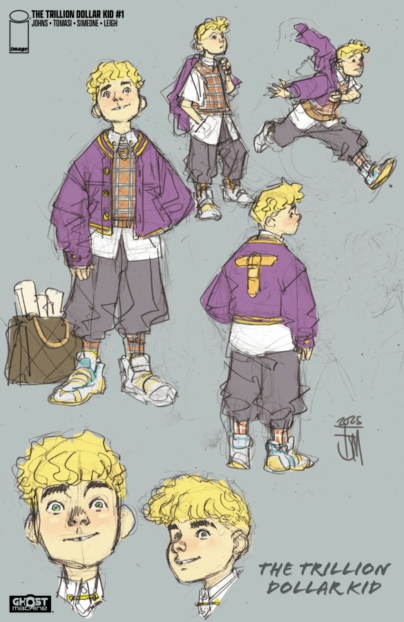 TRILLION DOLLAR KID #1-1:20 FRANCIS MANAPUL DESIGN VARIANT- GHOST MACHINE- IMAGE