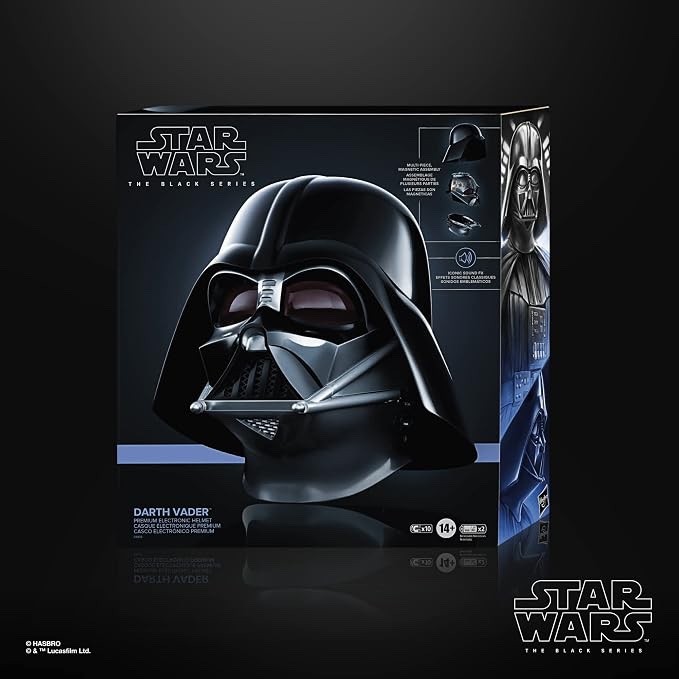 NEW Star Wars The Black Series Darth Vader Premium Electronic Helmet