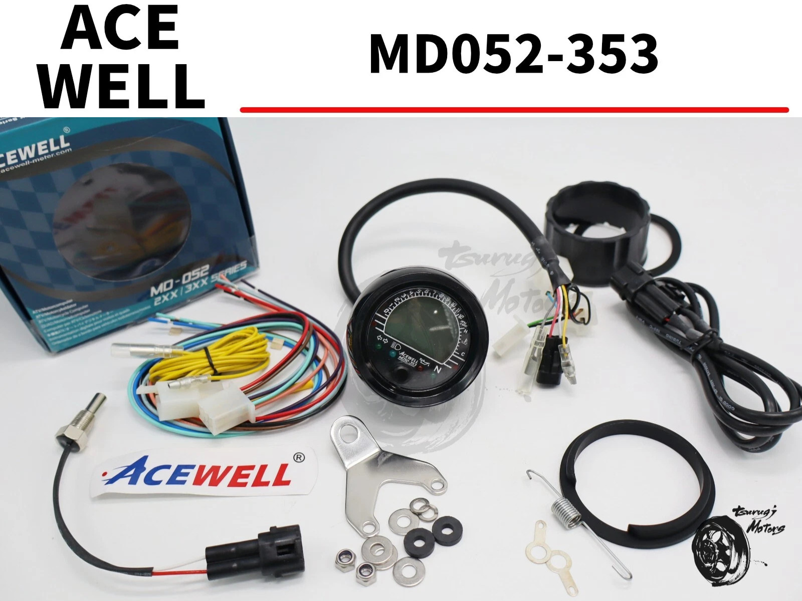 ACEWELL genuine multifunction digital meter MD052-353 Bike meter φ52 New