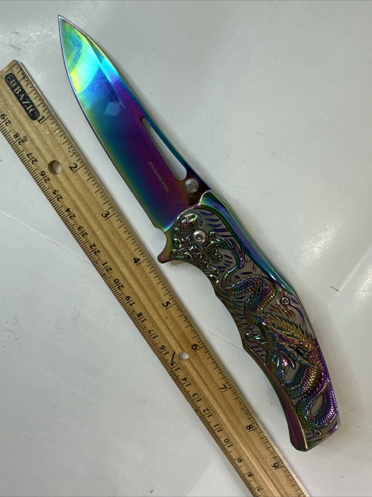 Dragon Knife 8.99” quick open EDC Heavy-Duty hunting gift Hunting