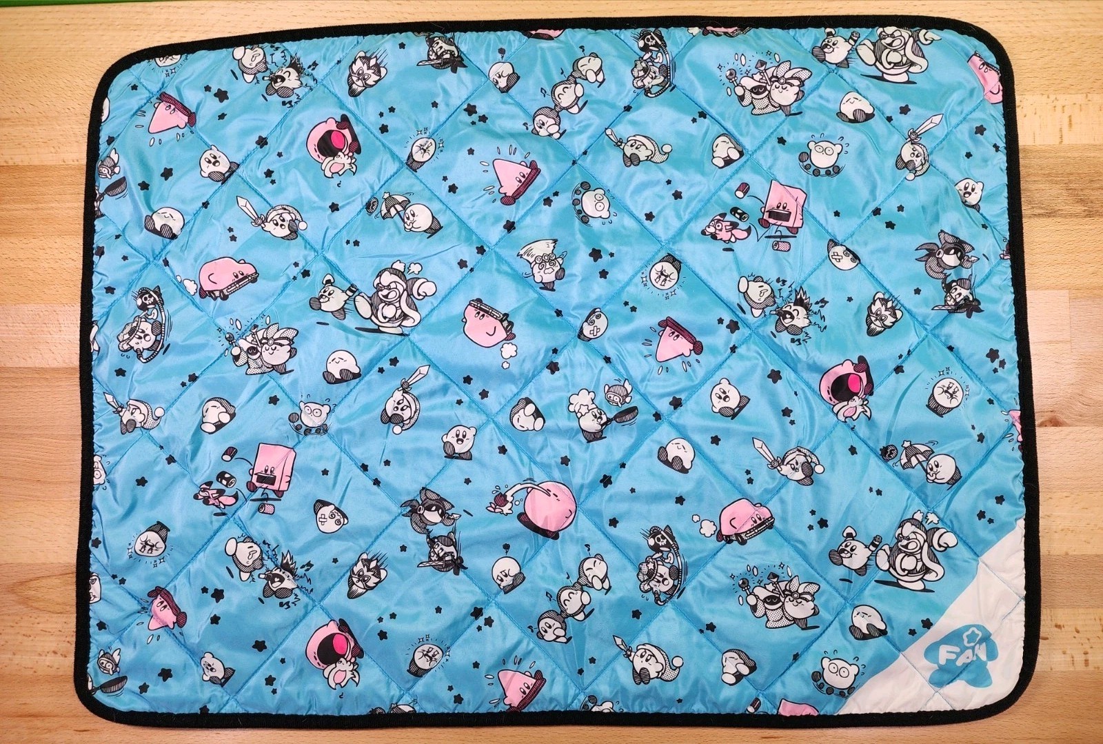 Kirby Comic Panic Blanket Star Fan 2022 Approximately 30″X23″ Rare HTF Nintendo