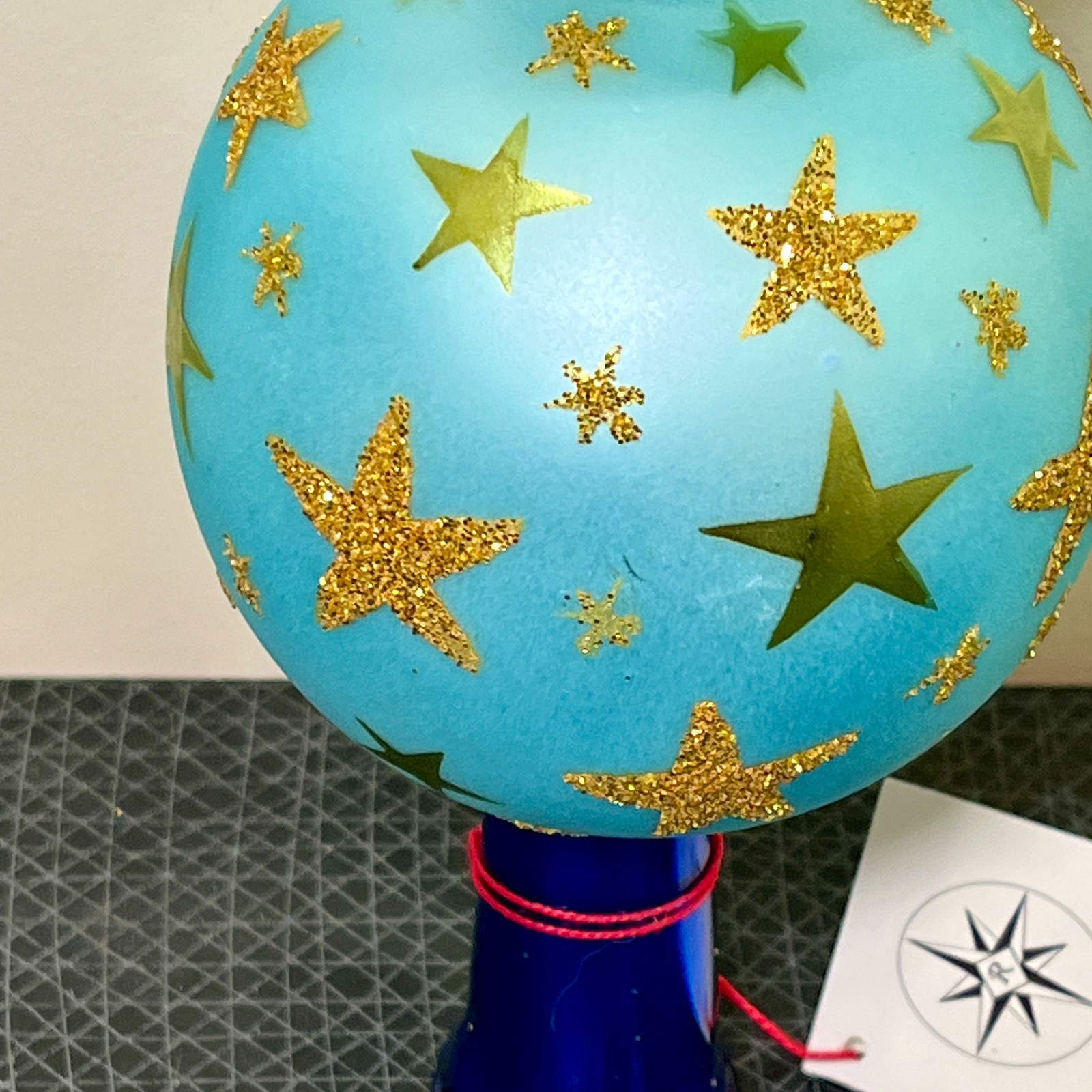 NEW 1999 Christopher Radko Twilight Santa Finial Christmas Tree Topper 14-1/2 in