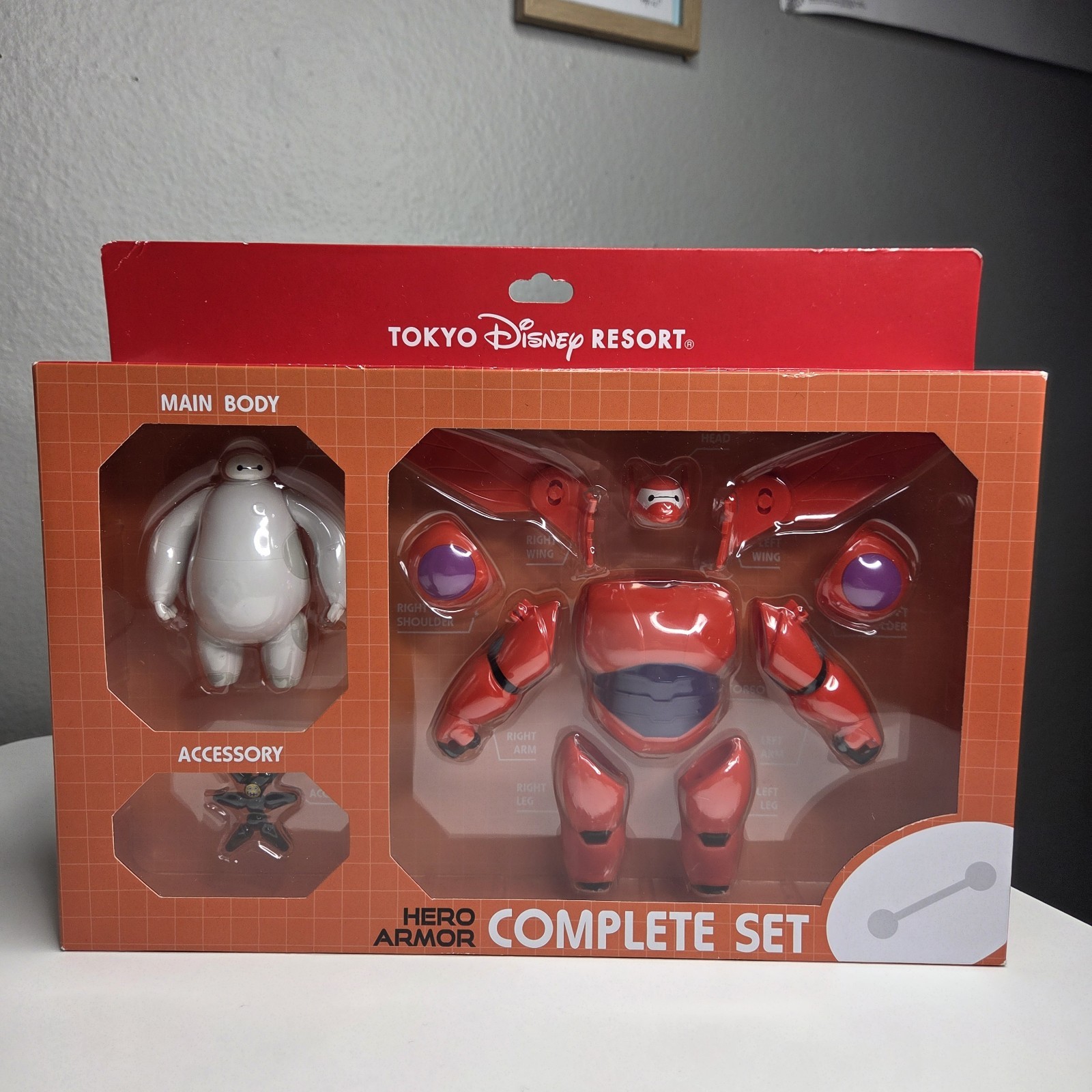 Tokyo Disney Big Hero 6 Baymax Hero Armor Complete Set Action Figure Sealed