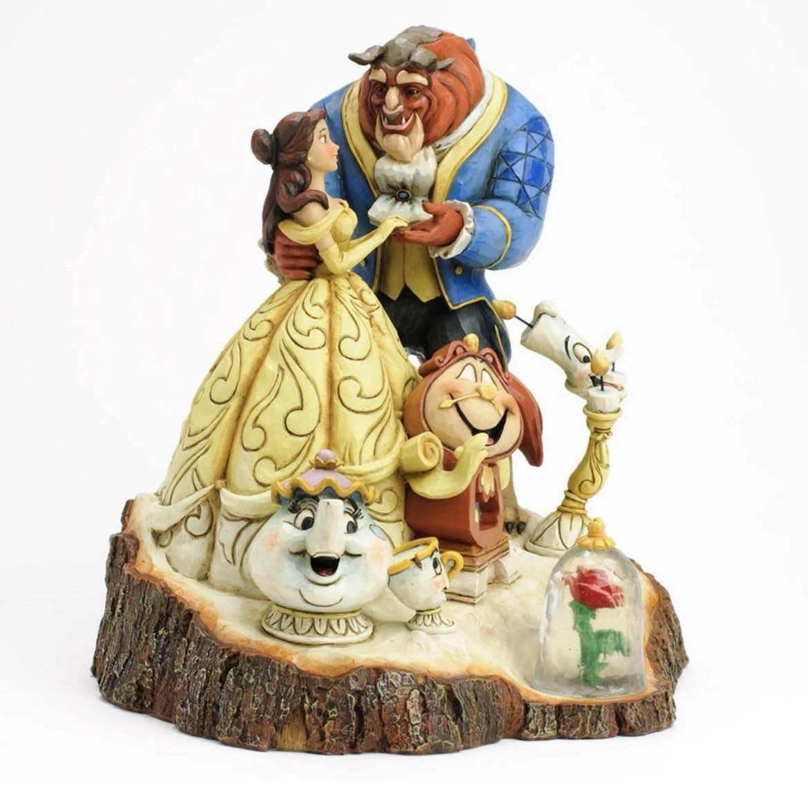 Disney Traditions by Jim Shore Beauty and the Beast Carved by Heart Figure