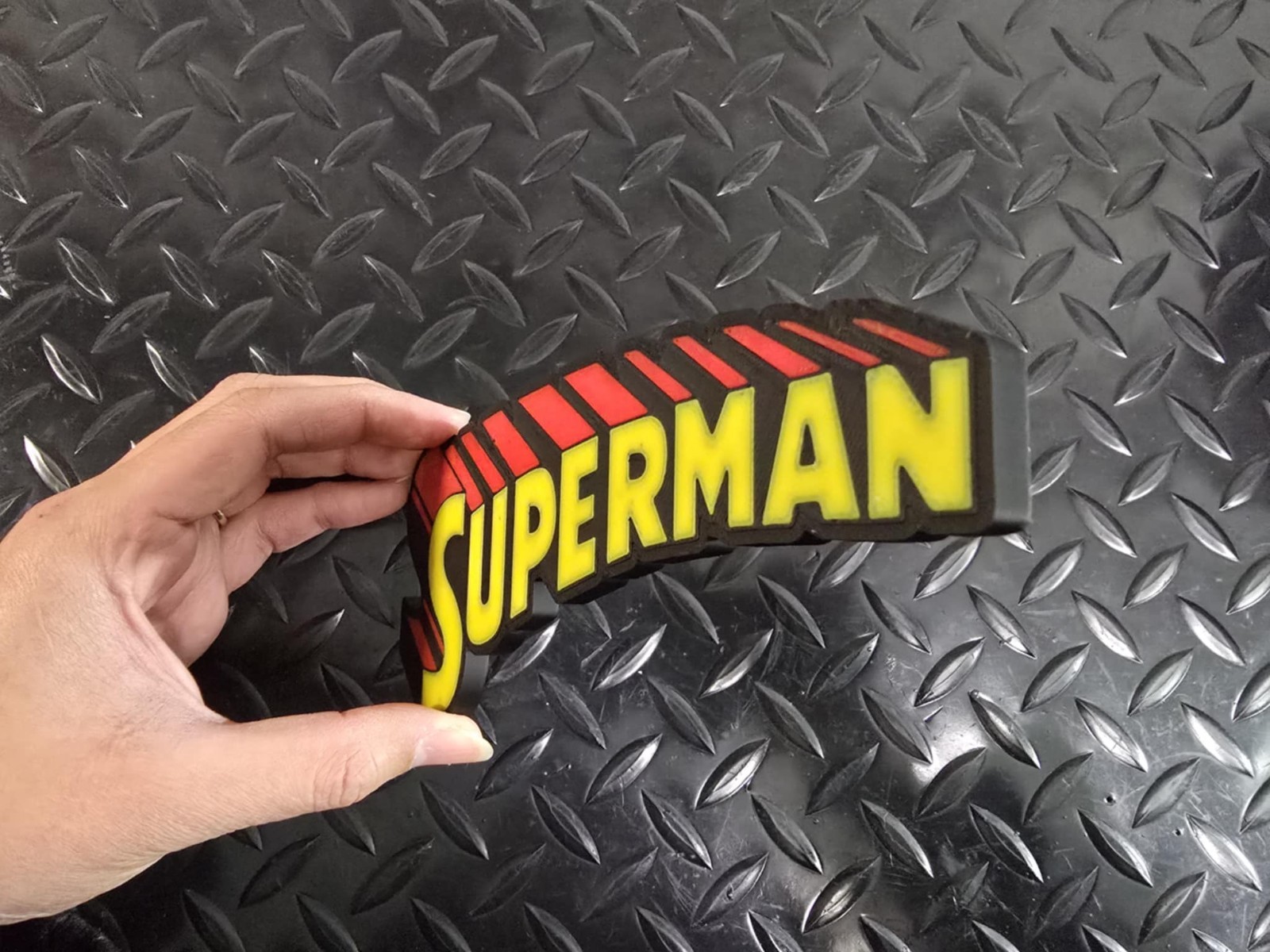 Superman Plaque – 3D Printed – Enthusiast Decor – Wall or Desk Art