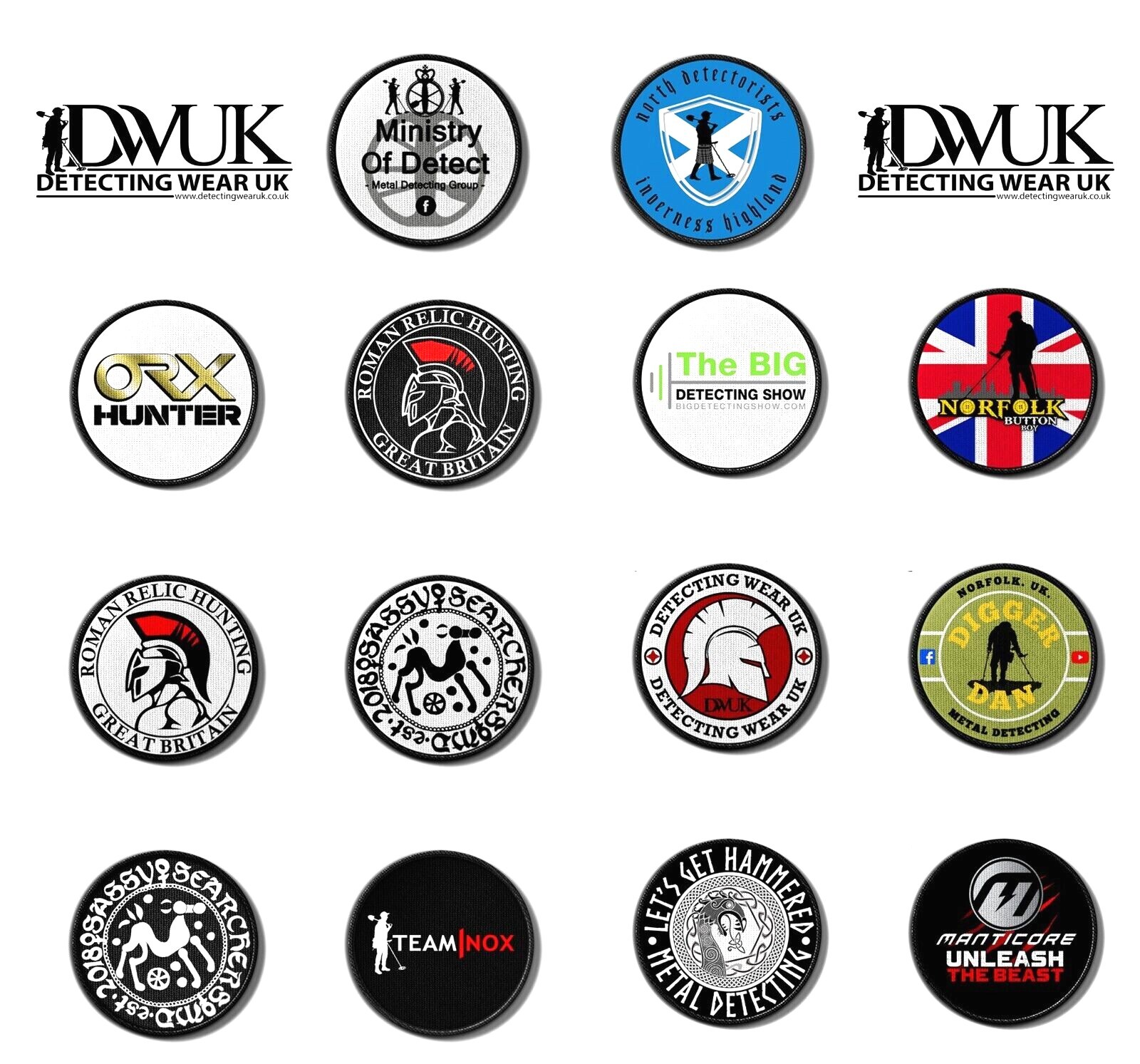 Metal Detecting patches sew or iron on | Detectorist Gift.