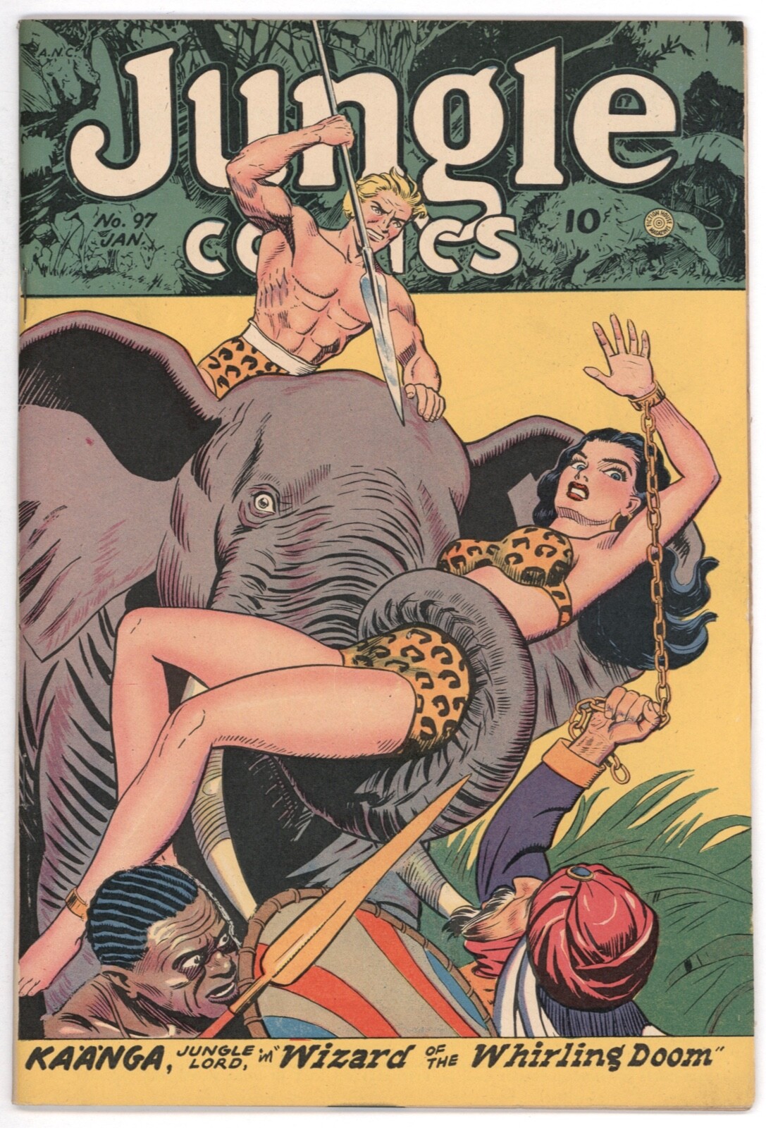 Jungle Comics #97 VF 8.0 (Fiction House, 1/1948) Frank Doyle & Bob Lubbers
