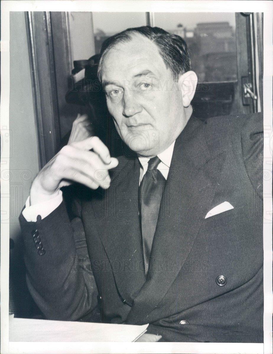1946 Press Photo DC Edwin Pauley Undersecretary of the Navy Nominee – ner43447