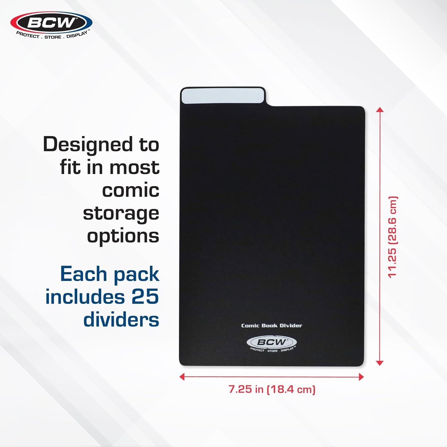 A4 Comic Book Dividers – 25 Pack, Durable Polyethylene with Write-On Tabs