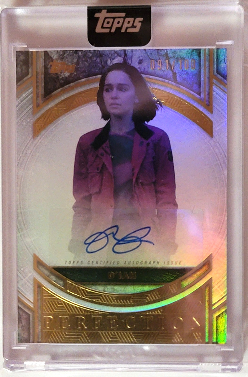 2025 Topps Marvel The Collector G’IAH Emilia Clarke Perfection AUTO /100
